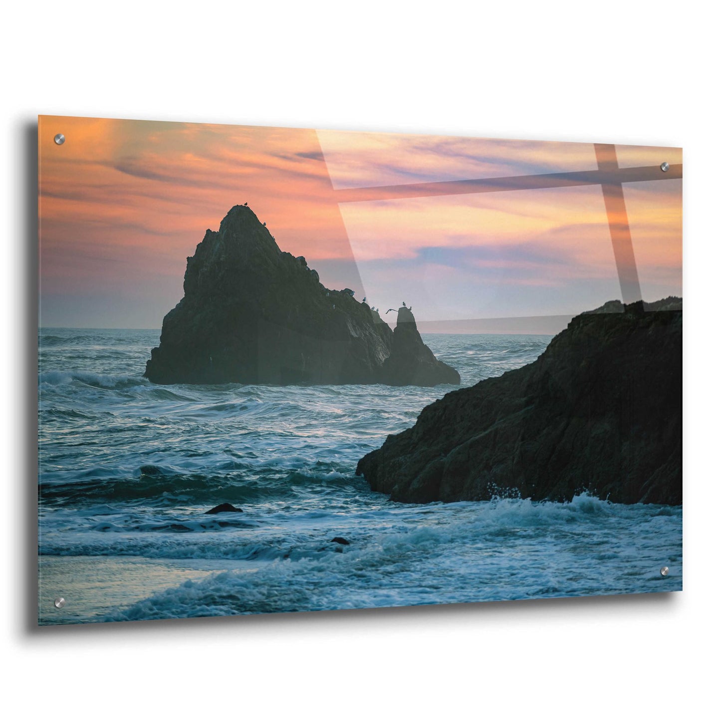 Epic Art 'Sunset Island' by Epic Portfolio, Acrylic Glass Wall Art,36x24