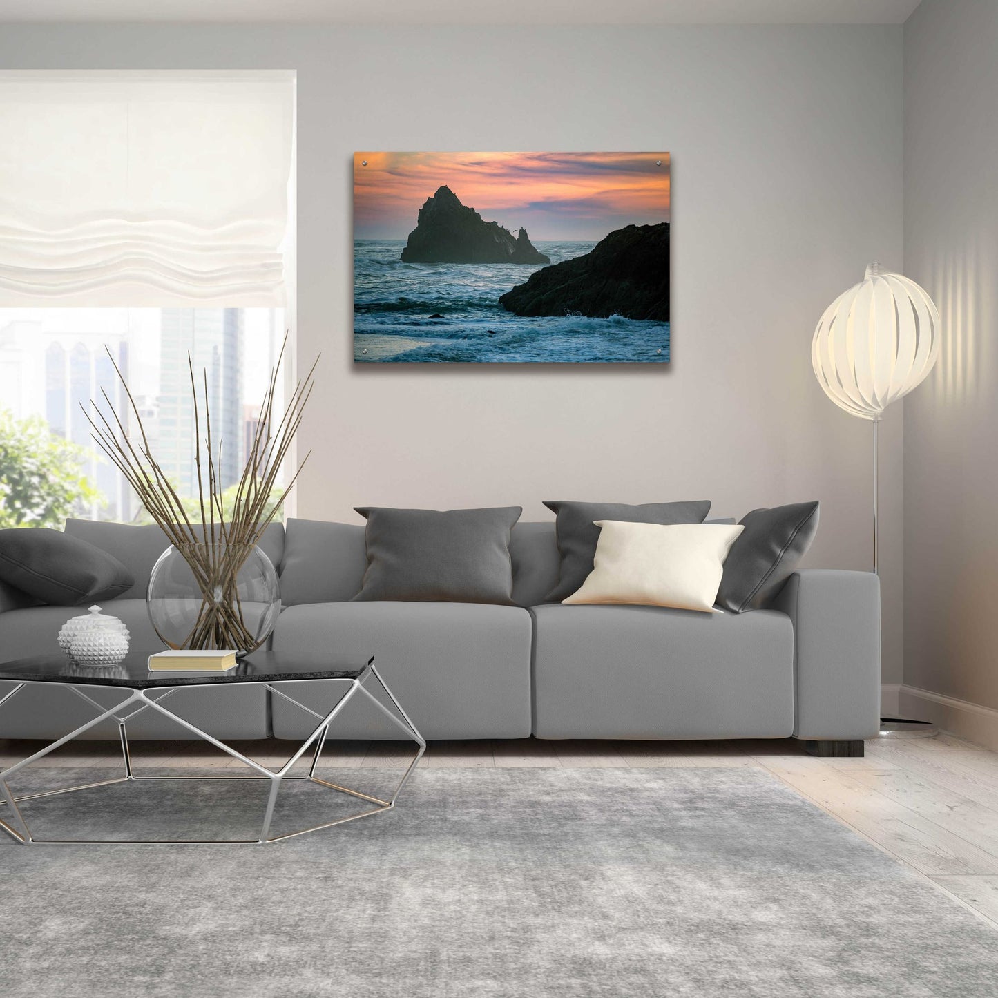 Epic Art 'Sunset Island' by Epic Portfolio, Acrylic Glass Wall Art,36x24