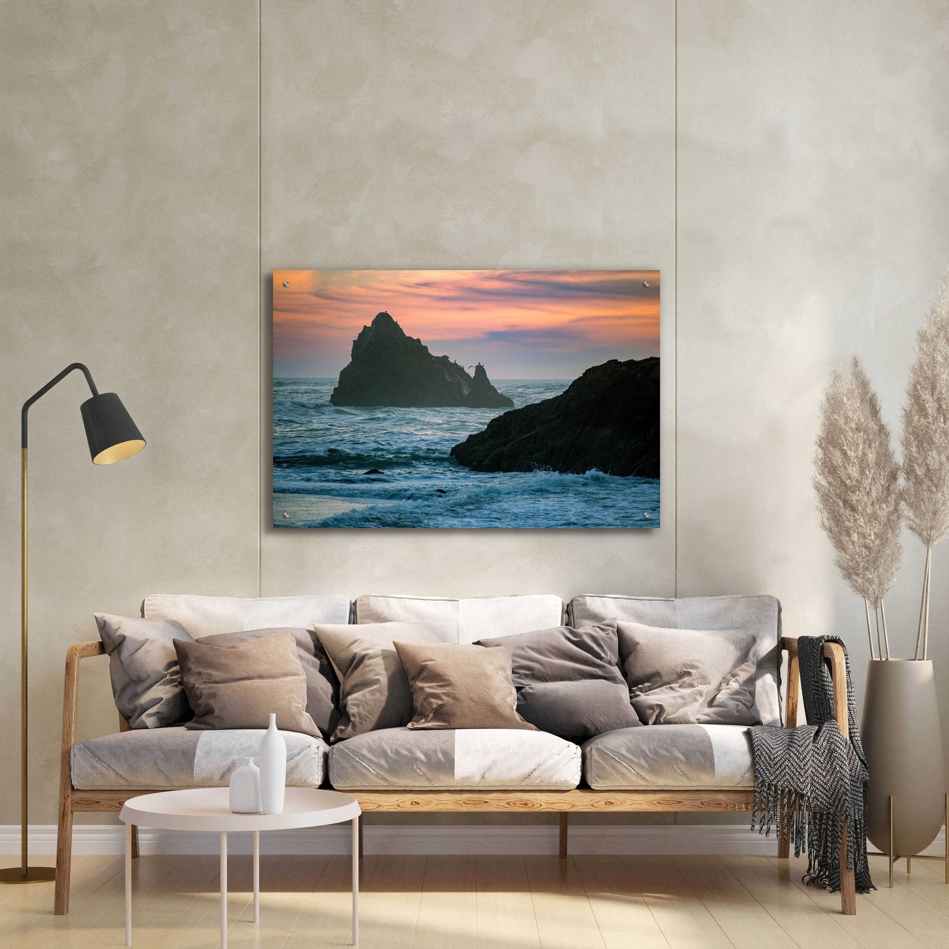 Epic Art 'Sunset Island' by Epic Portfolio, Acrylic Glass Wall Art,36x24