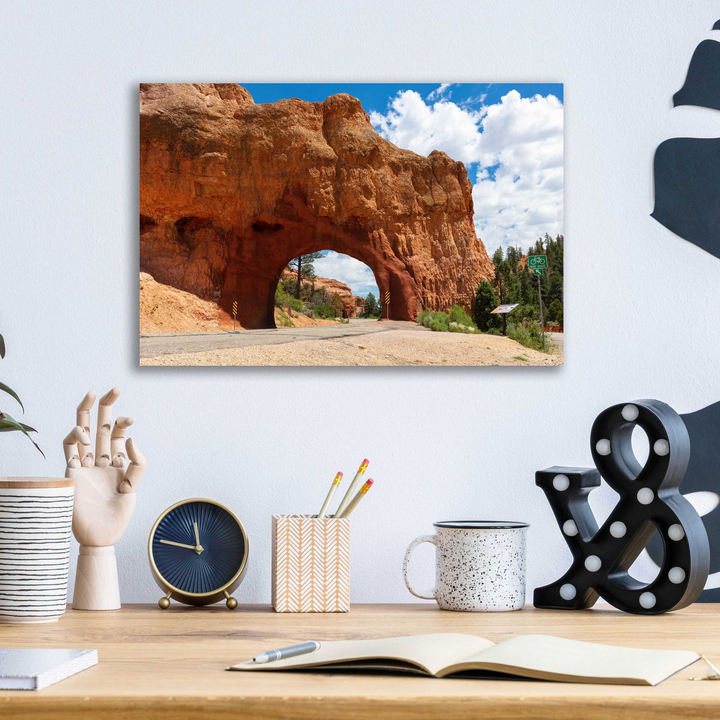 Epic Art 'Utah - Arch Tunnel' by Epic Portfolio, Acrylic Glass Wall Art,16x12