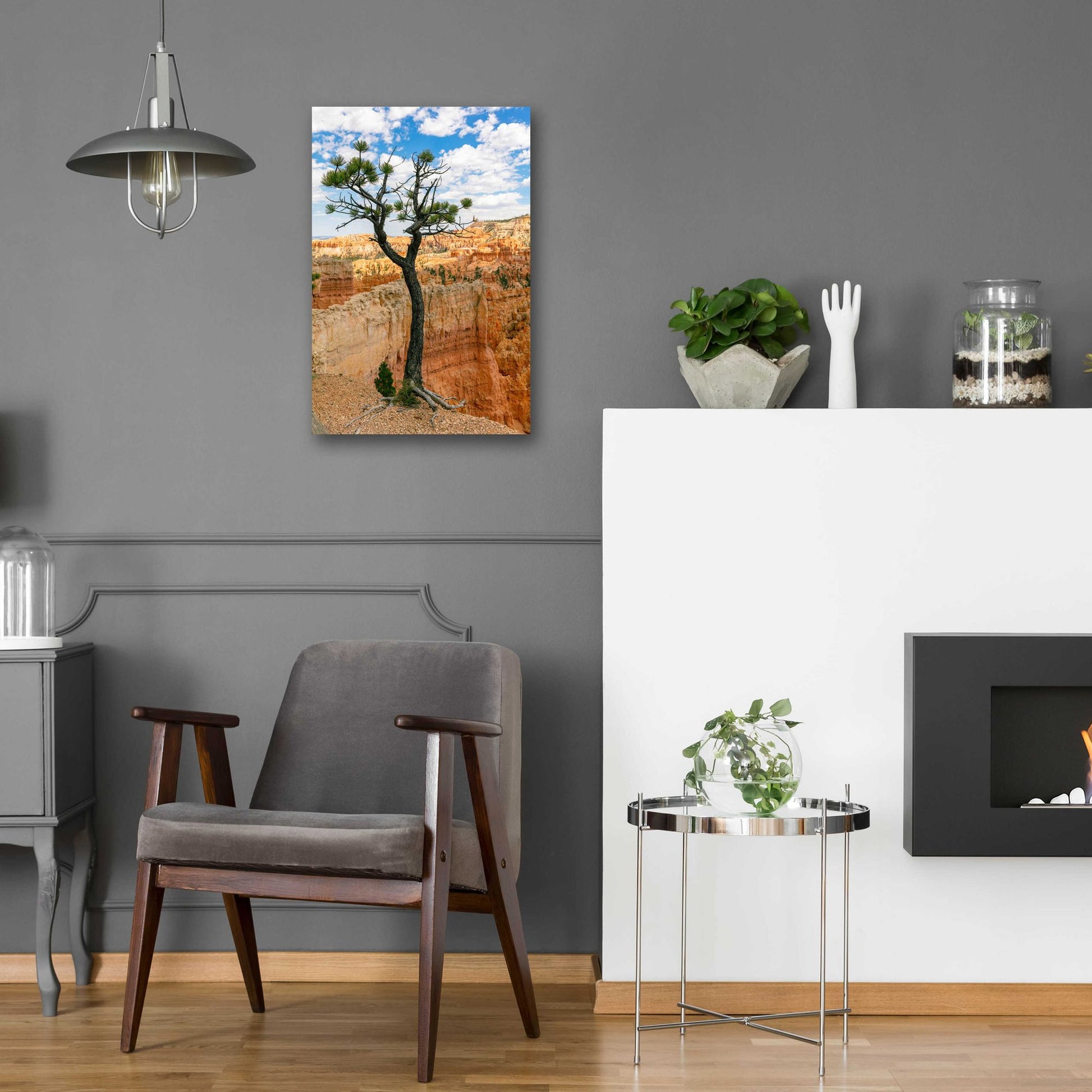 Epic Art 'Utah - Bryce Canyon Tree' by Epic Portfolio, Acrylic Glass Wall Art,16x24