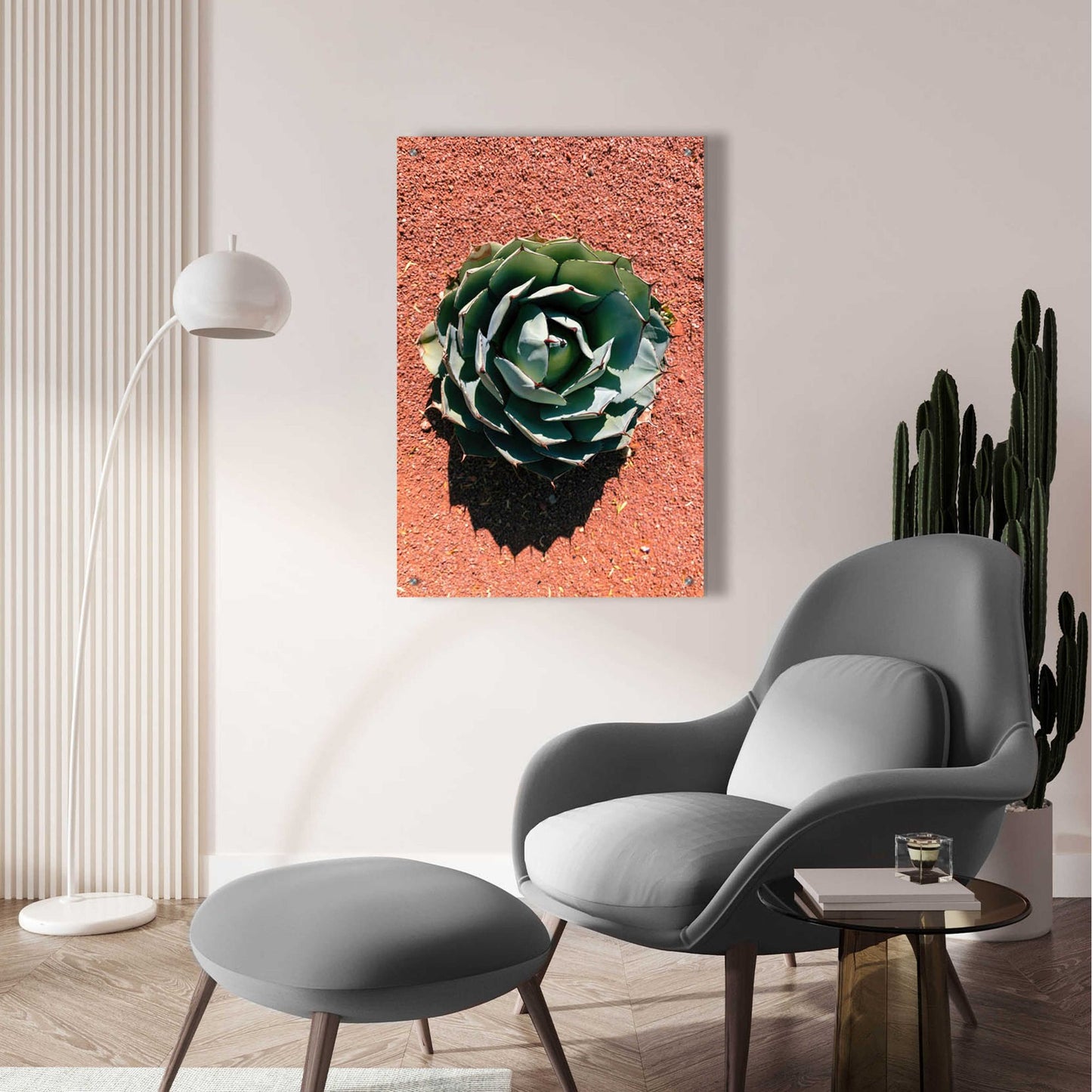 Epic Art 'Utah - Cactus 3' by Epic Portfolio, Acrylic Glass Wall Art,24x36