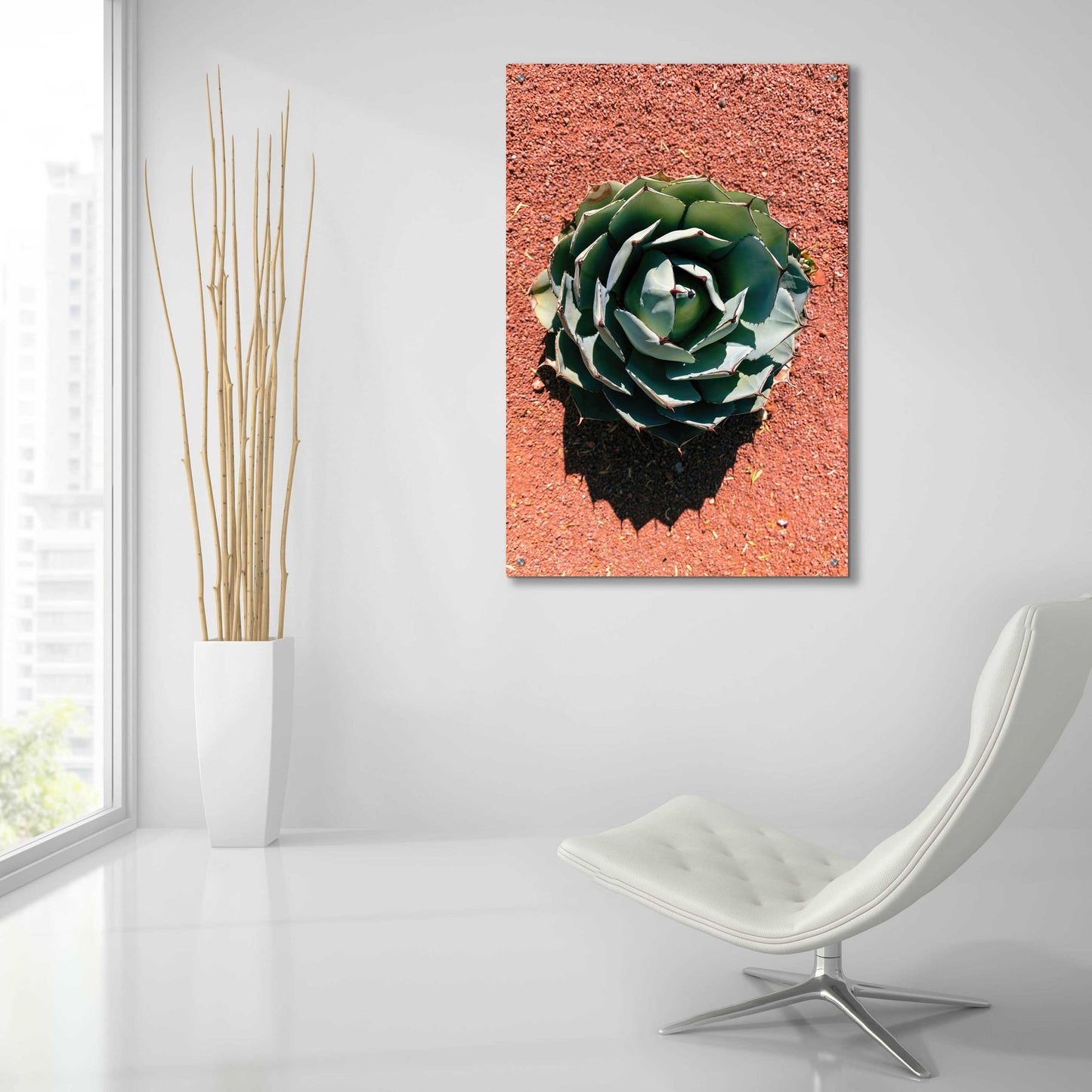 Epic Art 'Utah - Cactus 3' by Epic Portfolio, Acrylic Glass Wall Art,24x36