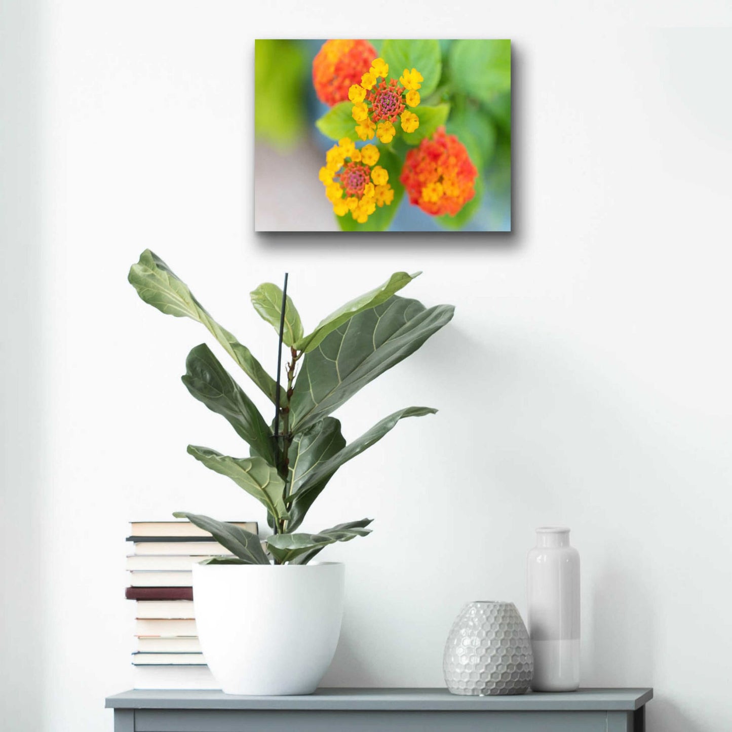 Epic Art 'Flowers' by Epic Portfolio, Acrylic Glass Wall Art,16x12