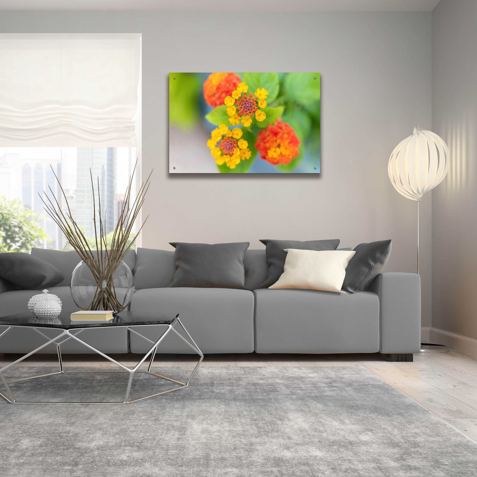 Epic Art 'Flowers' by Epic Portfolio, Acrylic Glass Wall Art,36x24