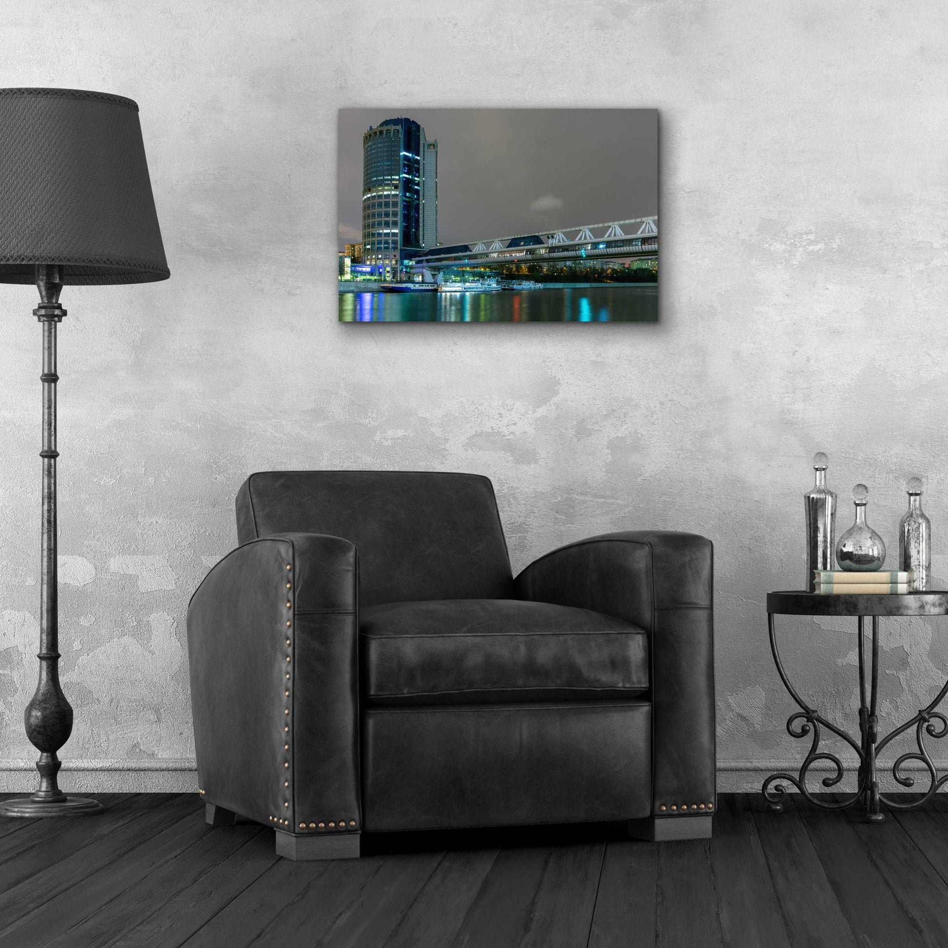 Epic Art 'Moscow - Bargation Bridge' by Epic Portfolio, Acrylic Glass Wall Art,24x16