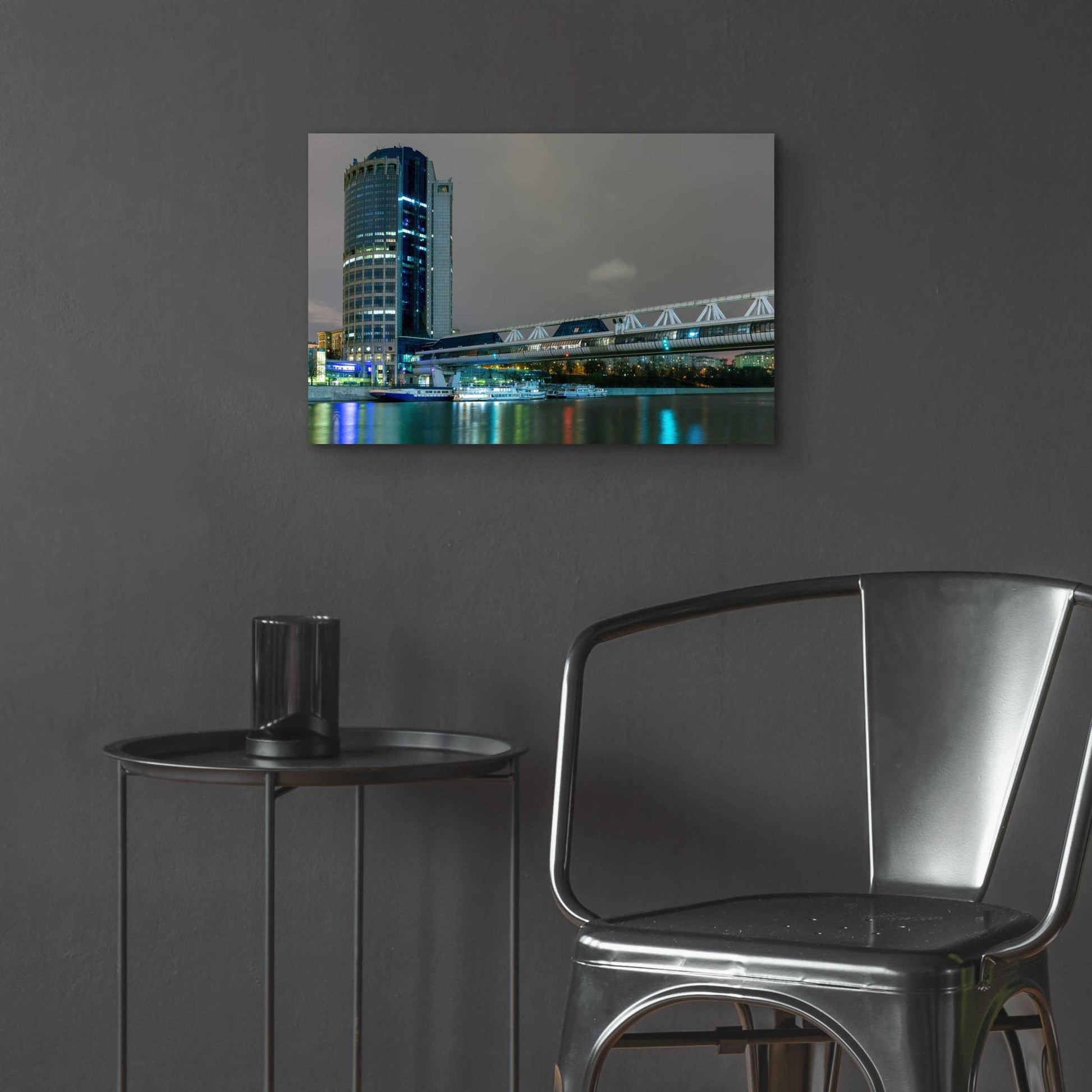 Epic Art 'Moscow - Bargation Bridge' by Epic Portfolio, Acrylic Glass Wall Art,24x16