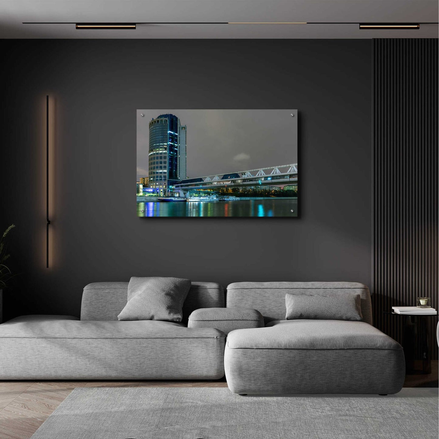 Epic Art 'Moscow - Bargation Bridge' by Epic Portfolio, Acrylic Glass Wall Art,36x24