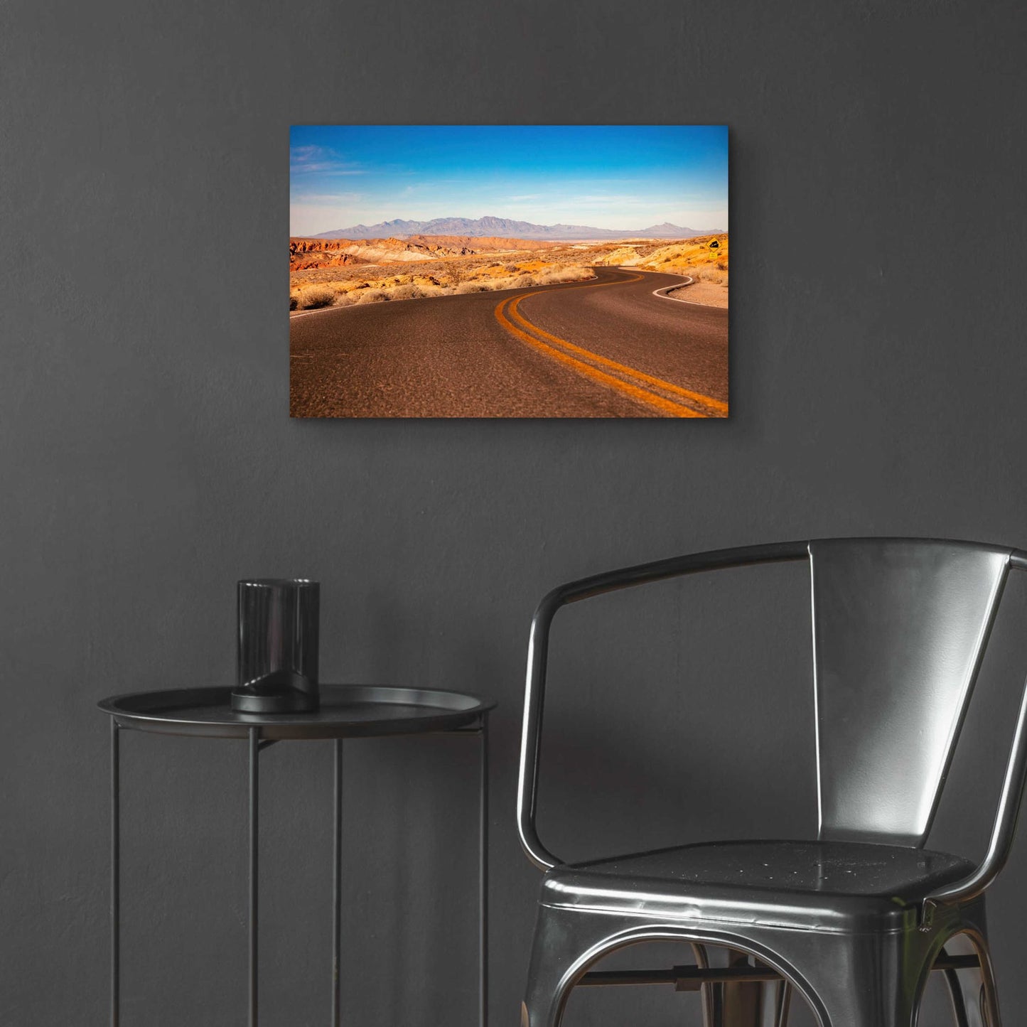 Epic Art 'Winding Desert Road' by Epic Portfolio, Acrylic Glass Wall Art,24x16