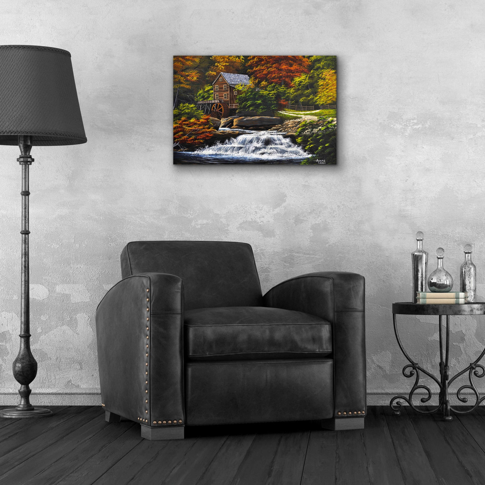 Epic Art 'Autumn Mill' by Gary Adams, Acrylic Glass Wall Art,24x16