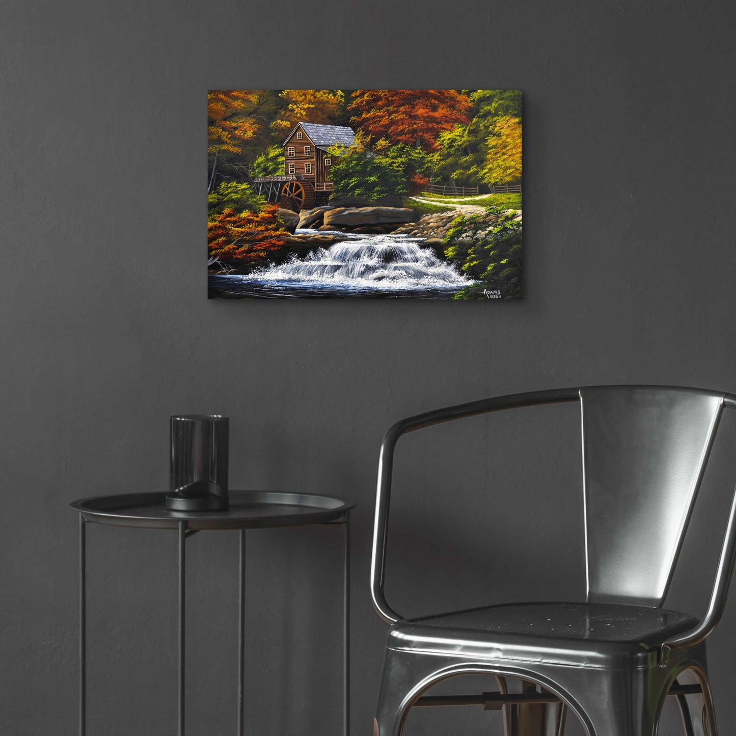 Epic Art 'Autumn Mill' by Gary Adams, Acrylic Glass Wall Art,24x16