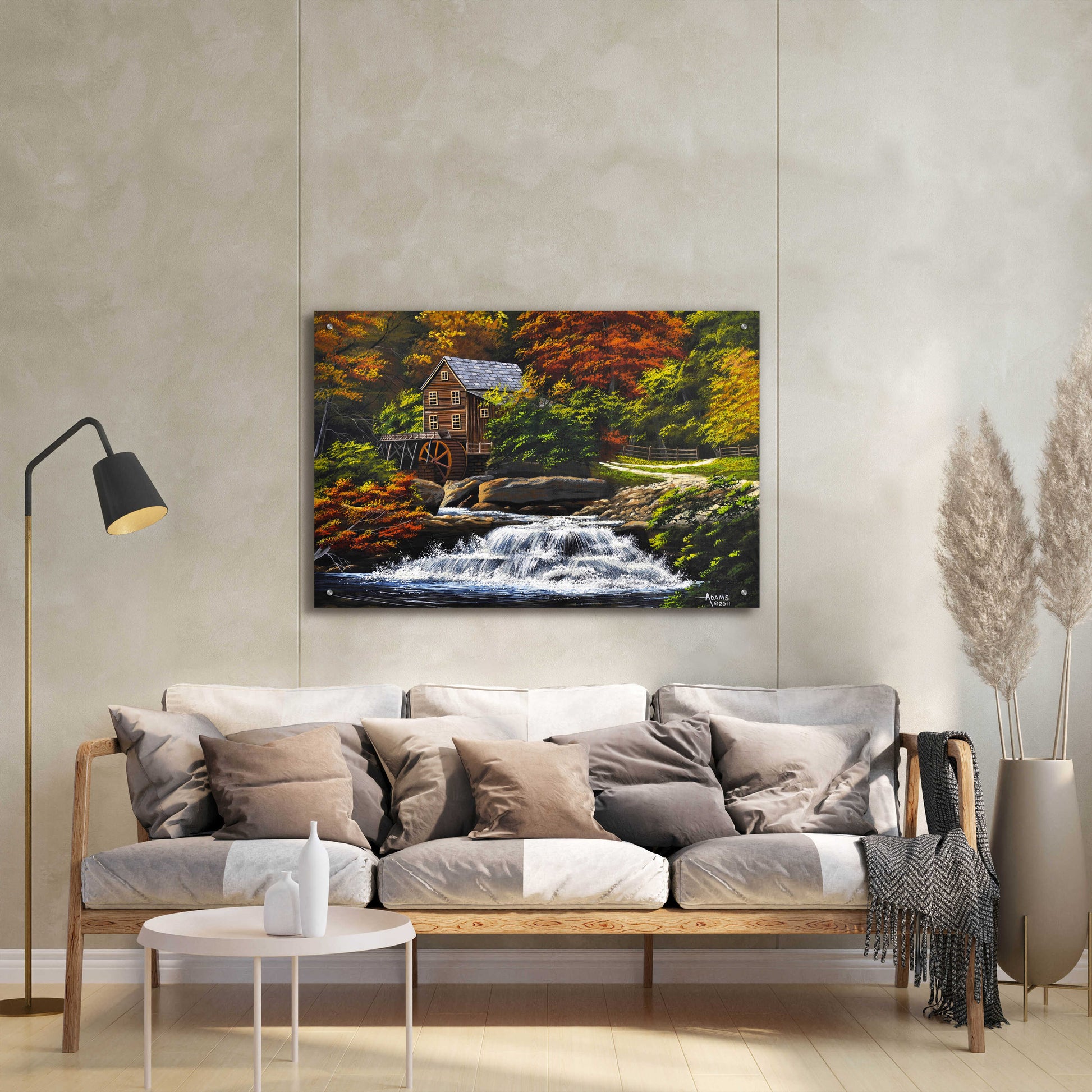 Epic Art 'Autumn Mill' by Gary Adams, Acrylic Glass Wall Art,36x24