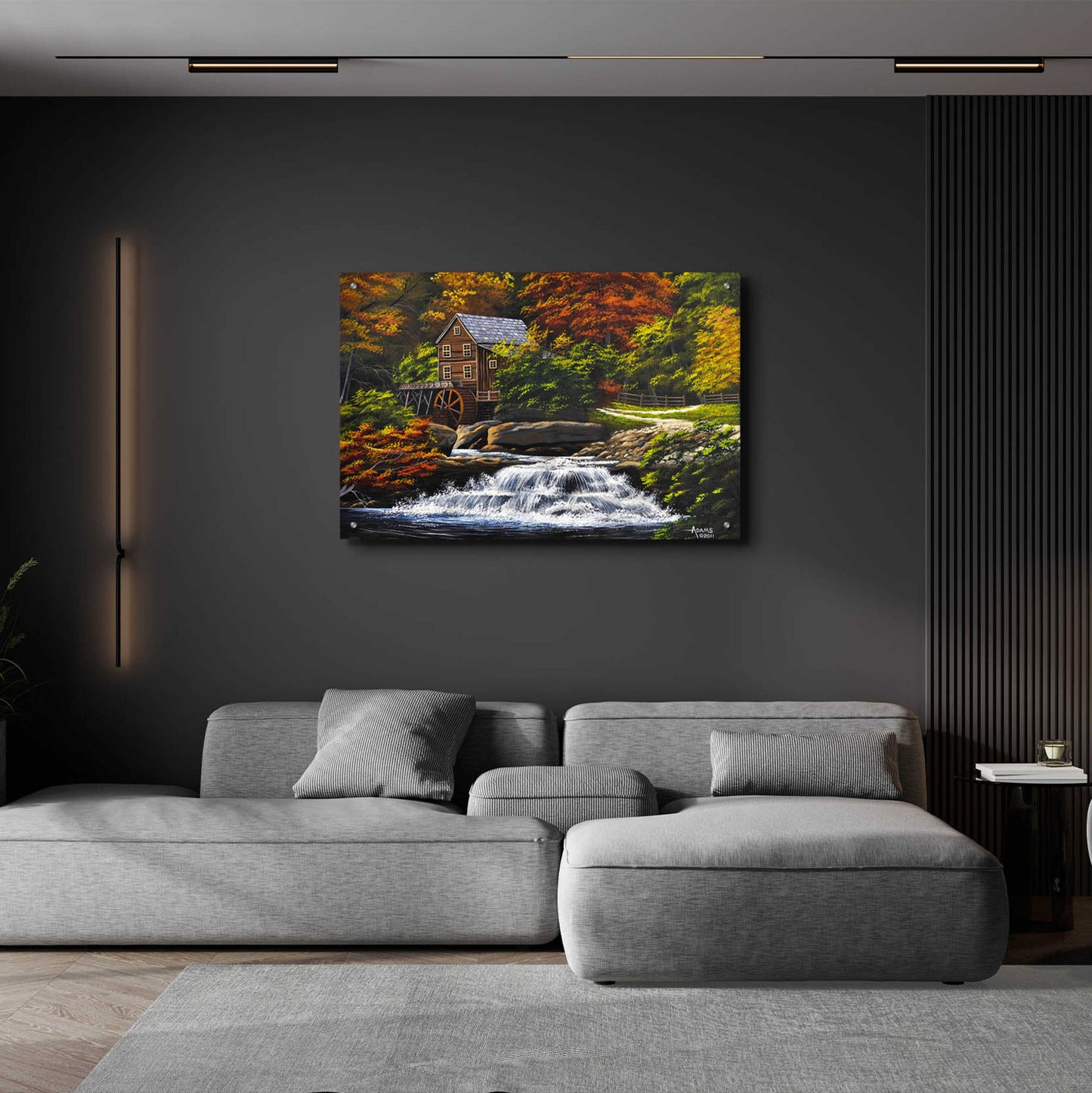 Epic Art 'Autumn Mill' by Gary Adams, Acrylic Glass Wall Art,36x24