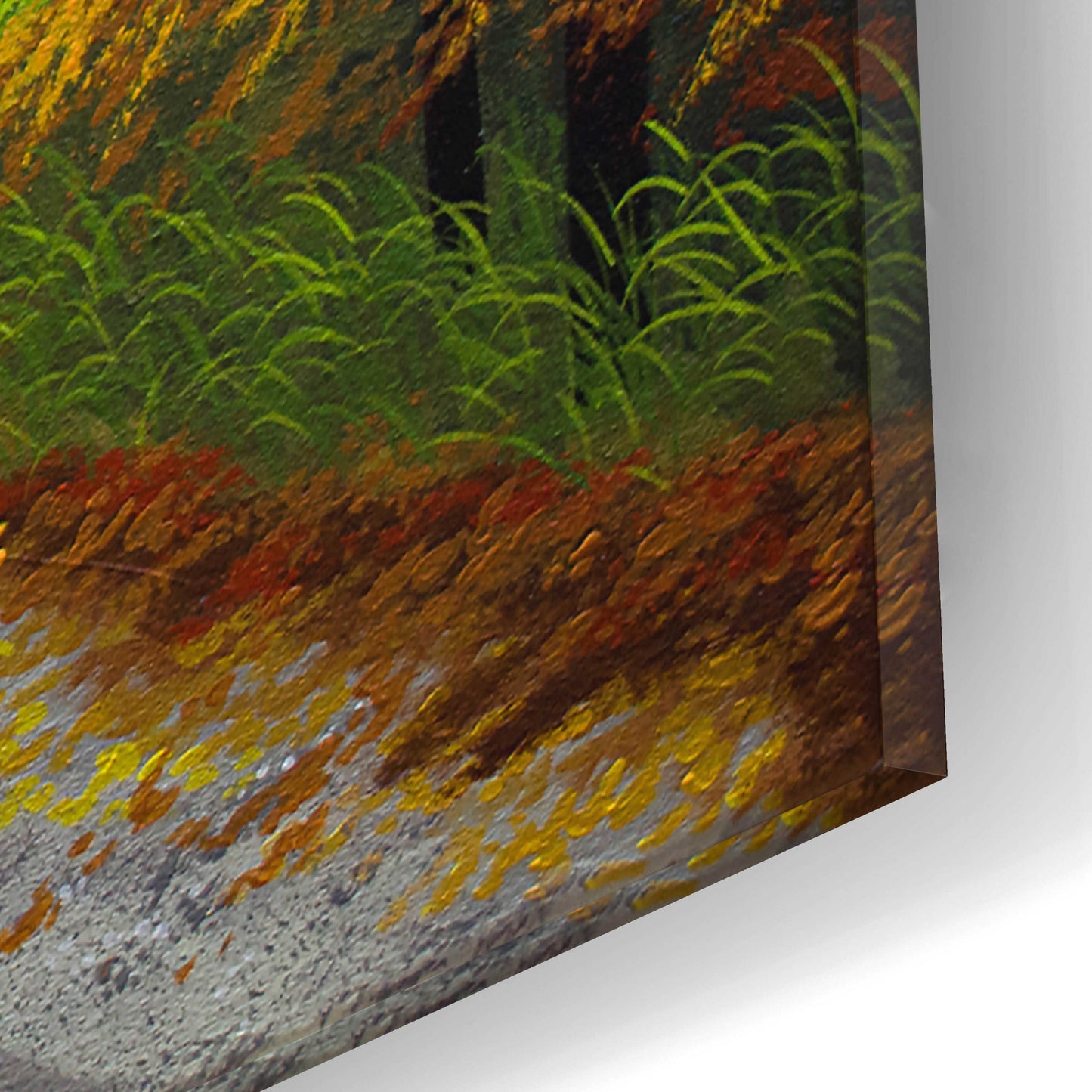 Epic Art 'Autumn Road' by Gary Adams, Acrylic Glass Wall Art,16x12