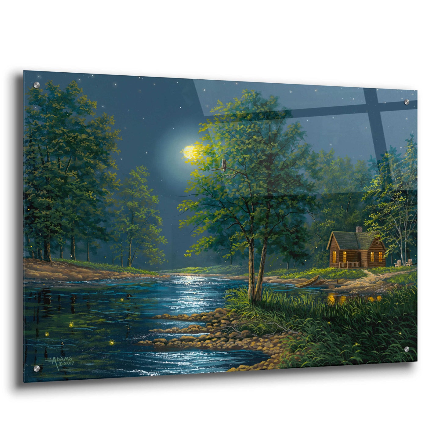 Epic Art 'Embraced By Moonlight' by Gary Adams, Acrylic Glass Wall Art,36x24