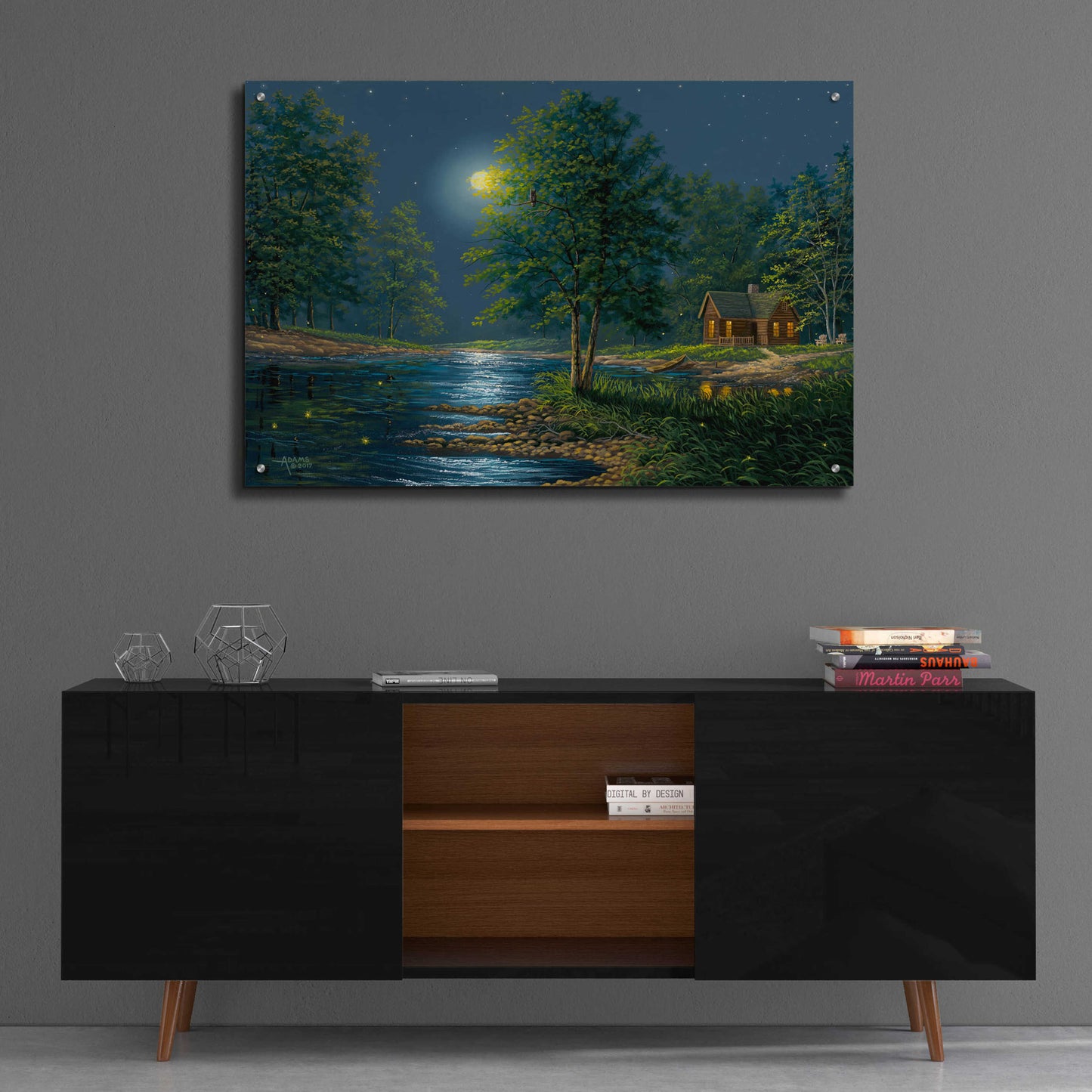 Epic Art 'Embraced By Moonlight' by Gary Adams, Acrylic Glass Wall Art,36x24