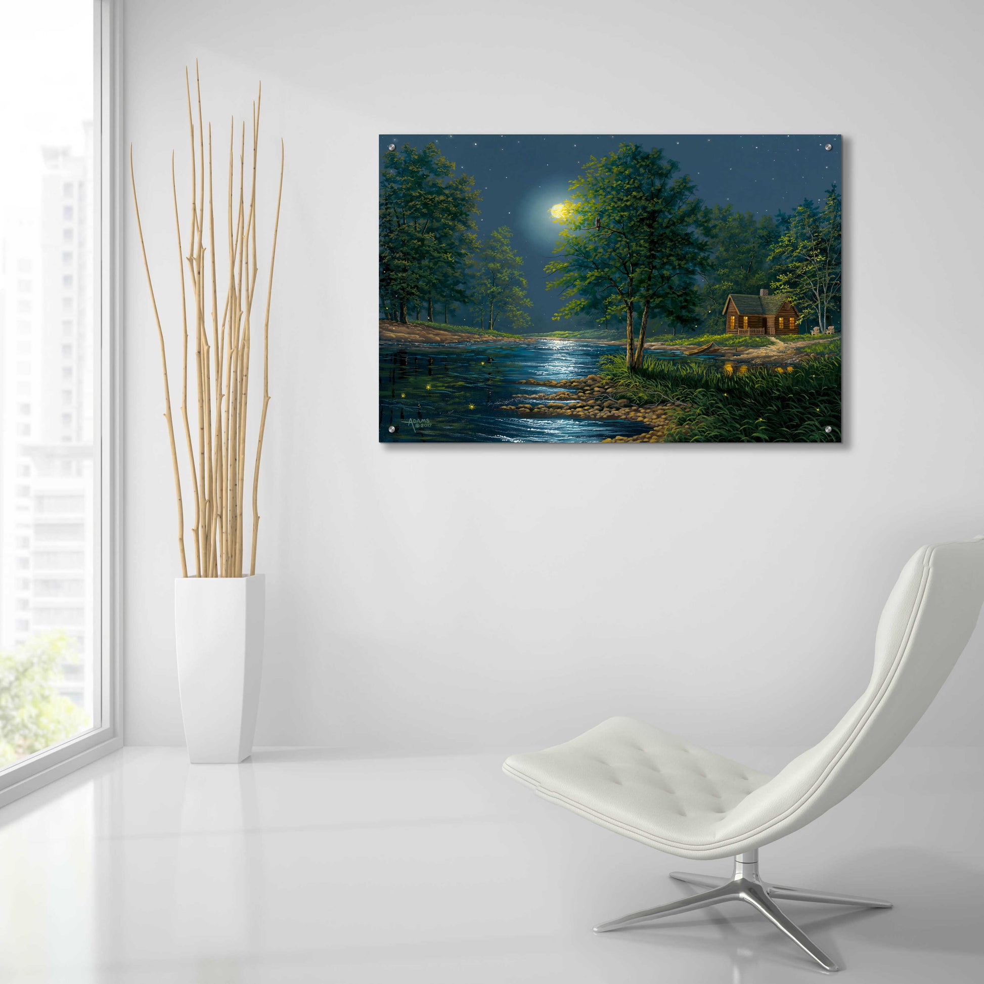 Epic Art 'Embraced By Moonlight' by Gary Adams, Acrylic Glass Wall Art,36x24