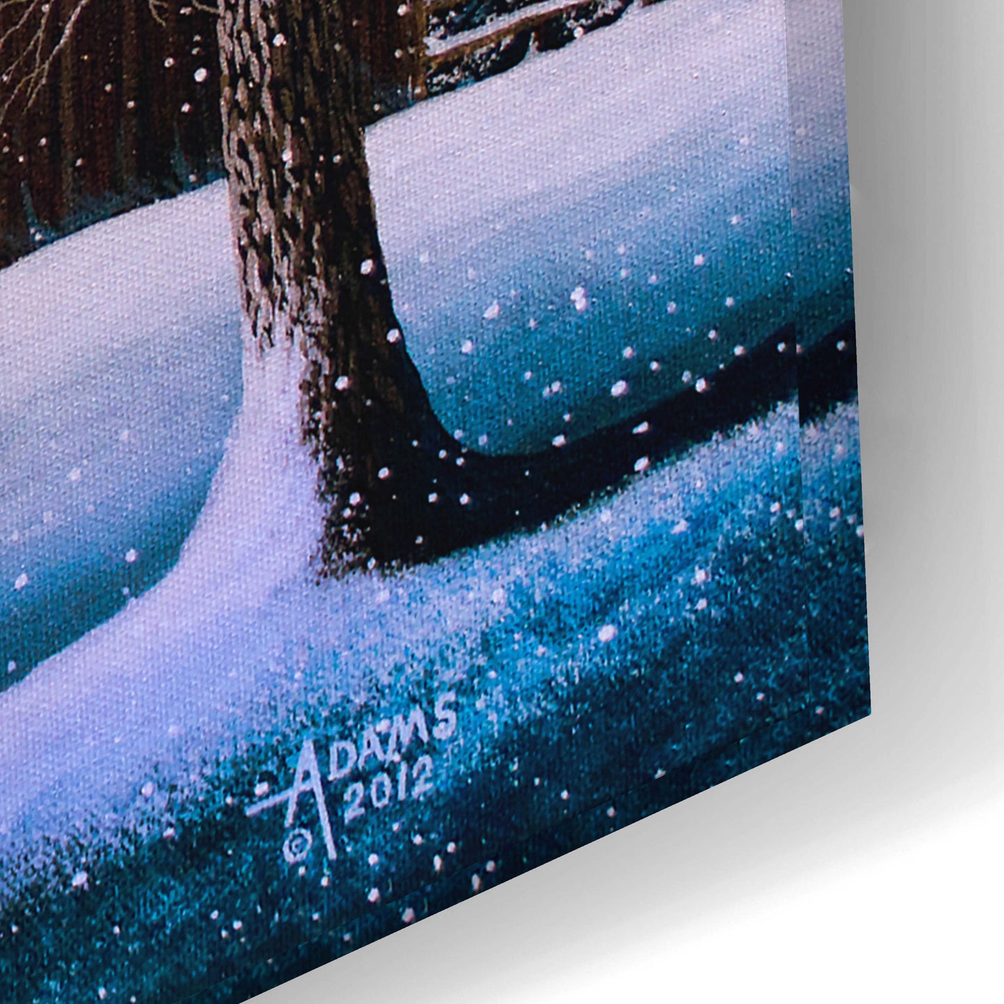 Epic Art 'First Snow' by Gary Adams, Acrylic Glass Wall Art,24x16