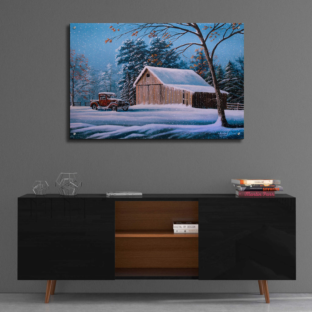 Epic Art 'First Snow' by Gary Adams, Acrylic Glass Wall Art,36x24