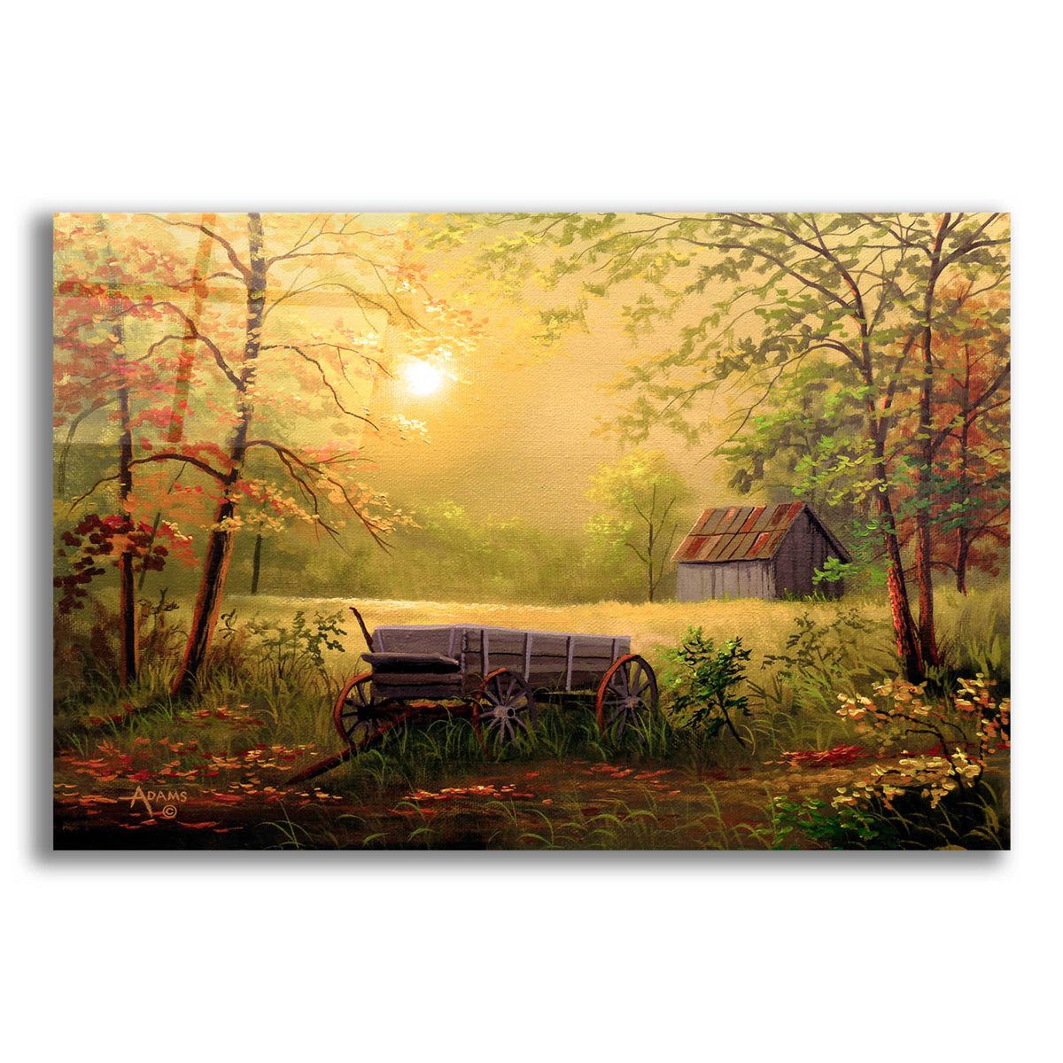 Epic Art 'Grandpas Wagon' by Gary Adams, Acrylic Glass Wall Art