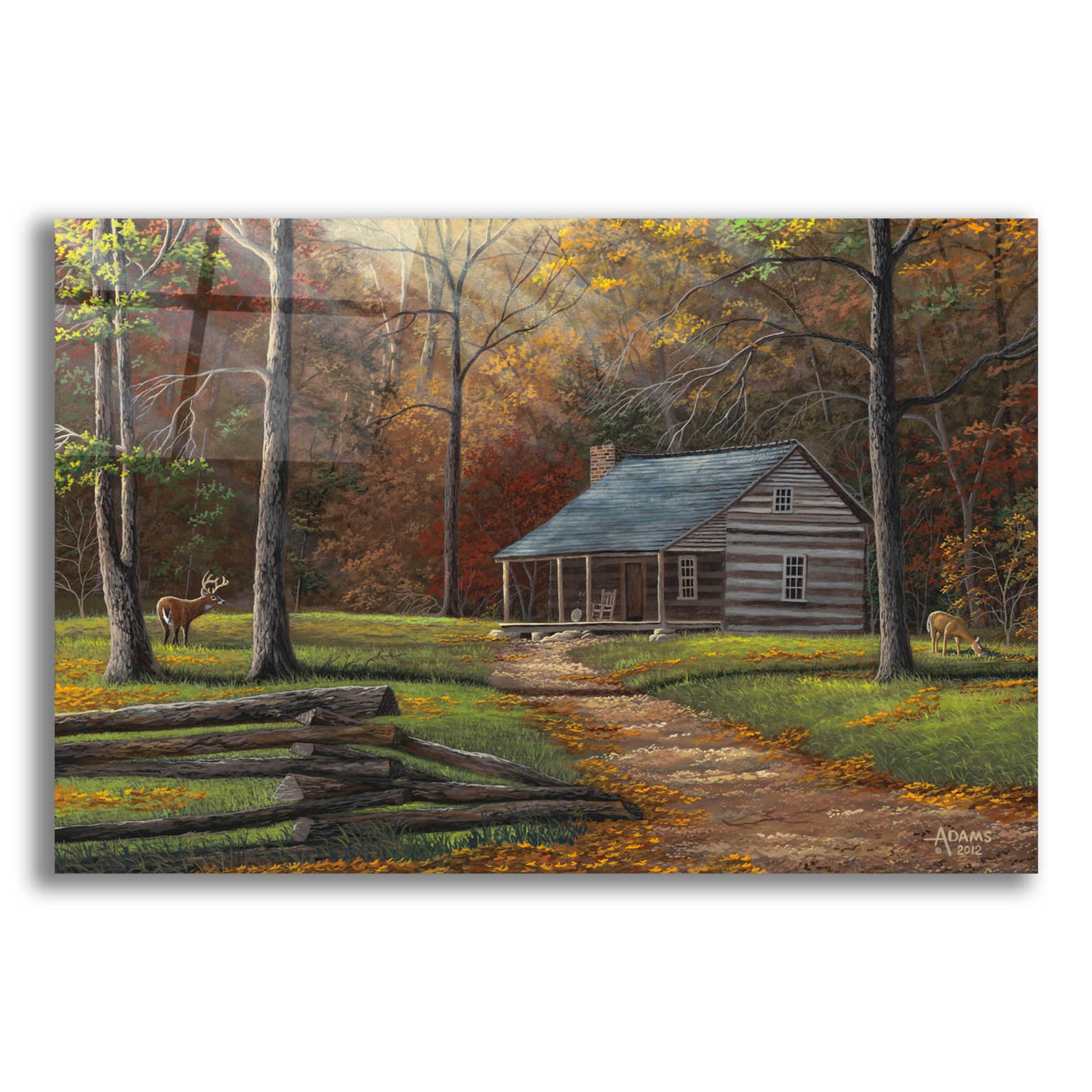 Epic Art 'Old Home Place' by Gary Adams, Acrylic Glass Wall Art,16x12