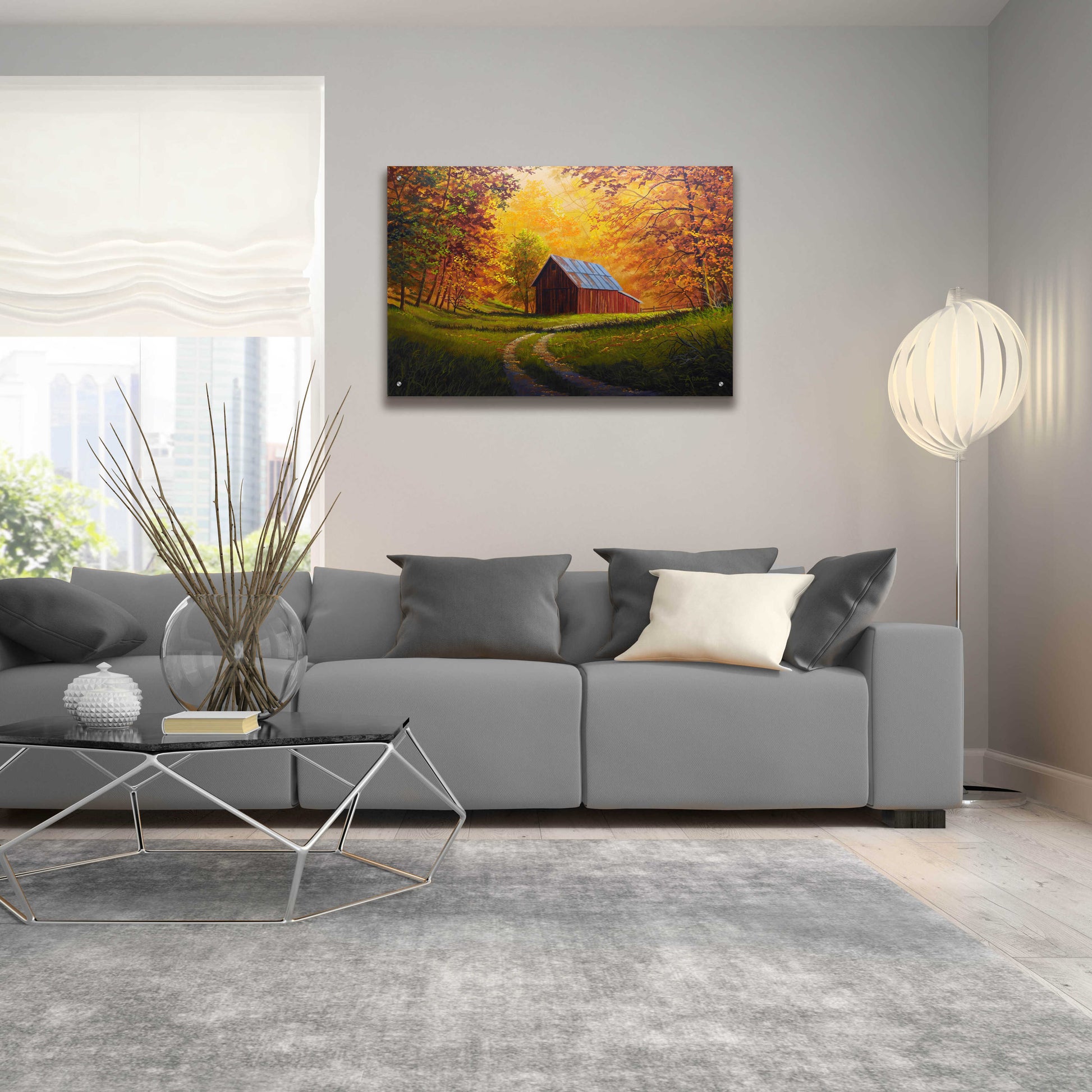 Epic Art 'Autumn Glow' by Gary Adams, Acrylic Glass Wall Art,36x24