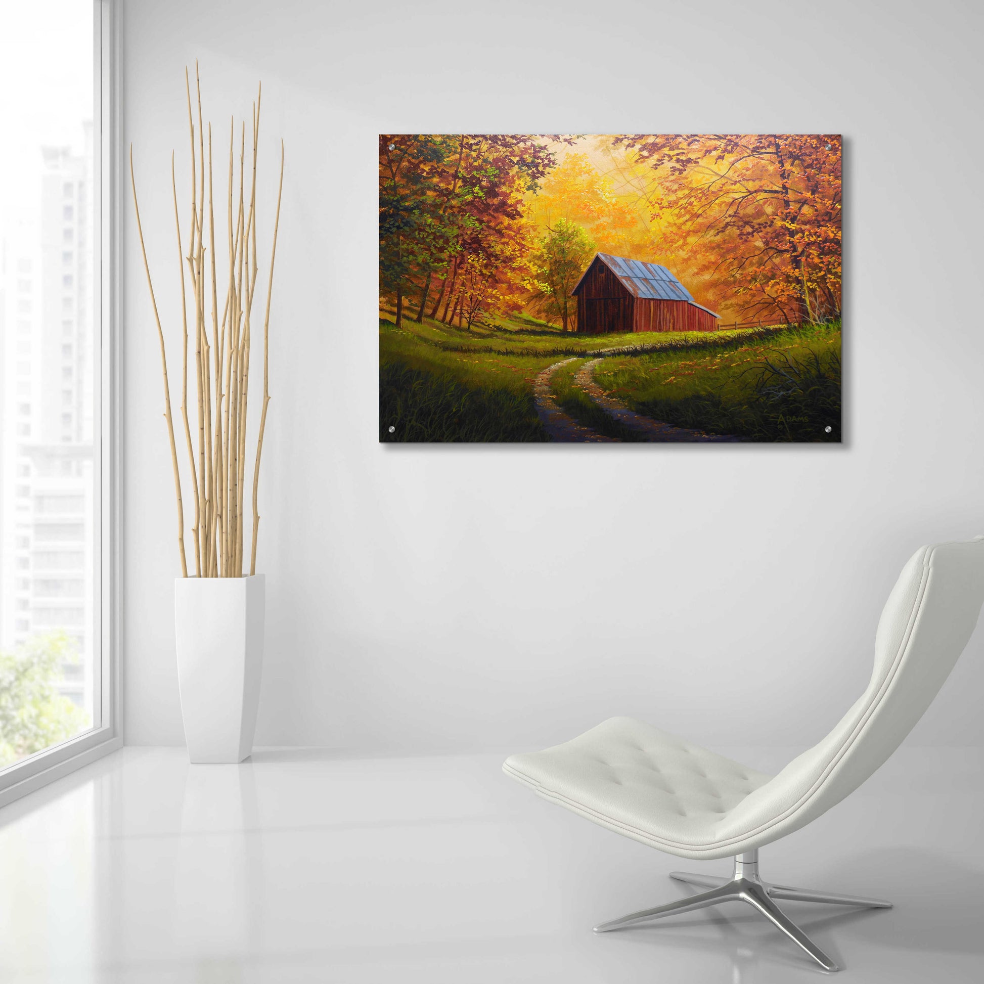 Epic Art 'Autumn Glow' by Gary Adams, Acrylic Glass Wall Art,36x24