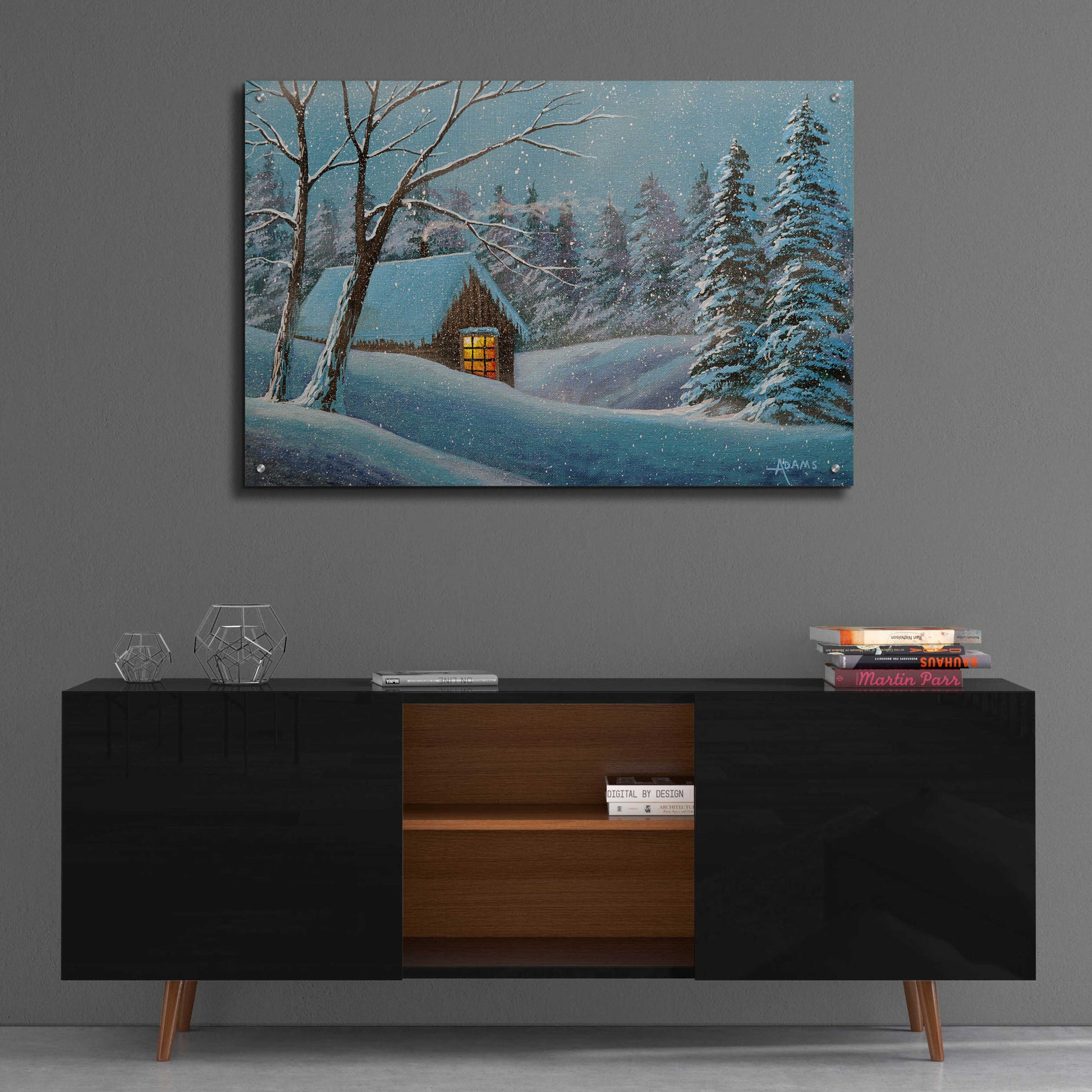 Epic Art 'Snow Bound' by Gary Adams, Acrylic Glass Wall Art,36x24