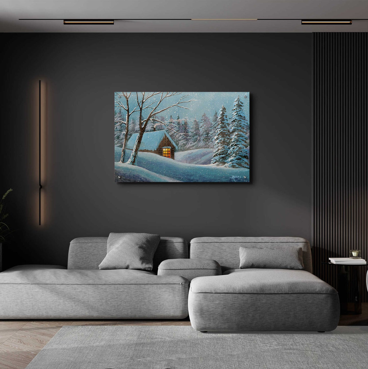 Epic Art 'Snow Bound' by Gary Adams, Acrylic Glass Wall Art,36x24