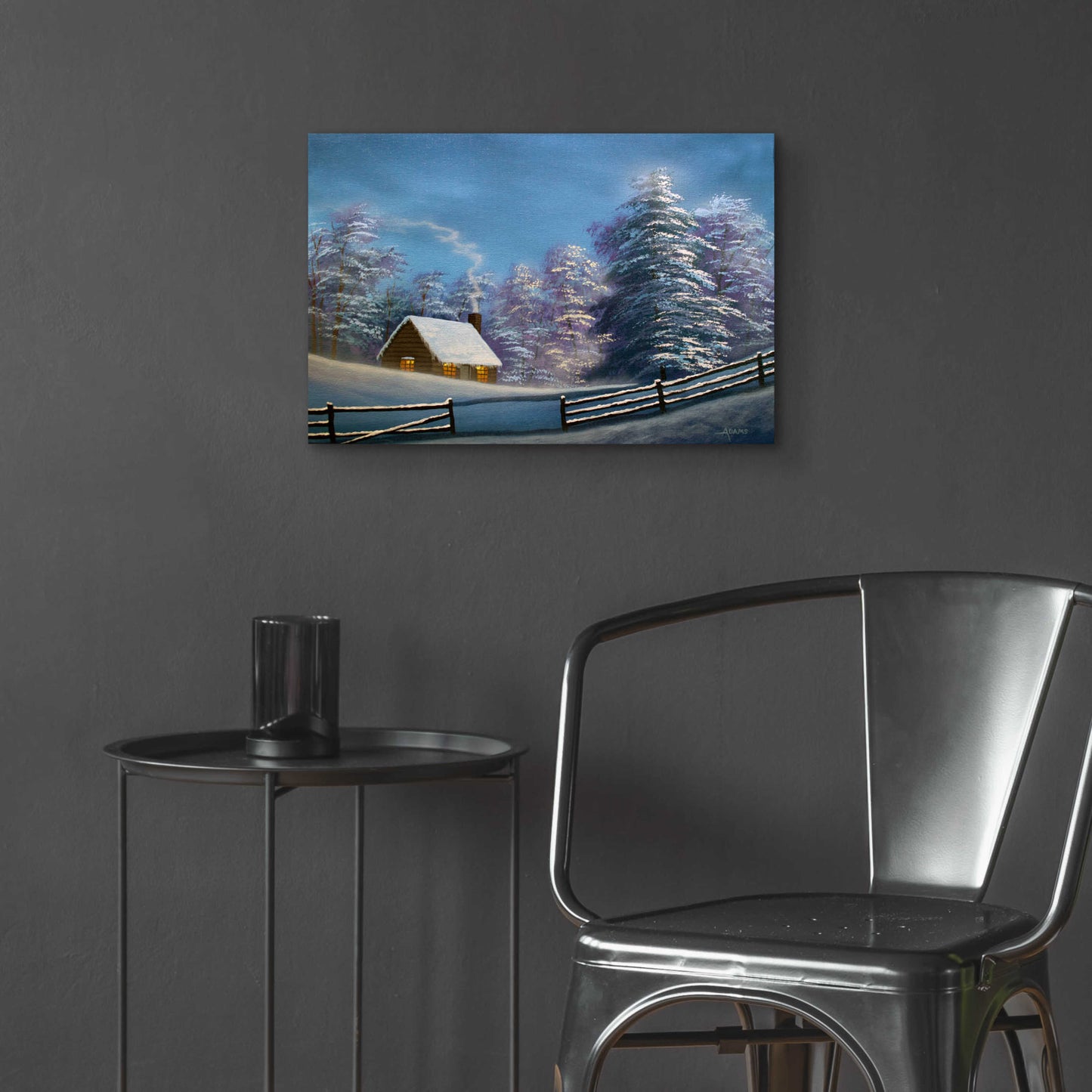 Epic Art 'Cozy Cabin' by Gary Adams, Acrylic Glass Wall Art,24x16