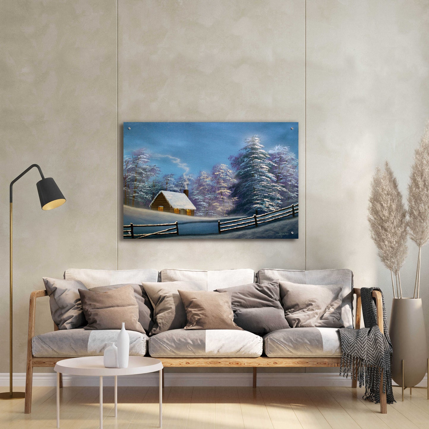 Epic Art 'Cozy Cabin' by Gary Adams, Acrylic Glass Wall Art,36x24