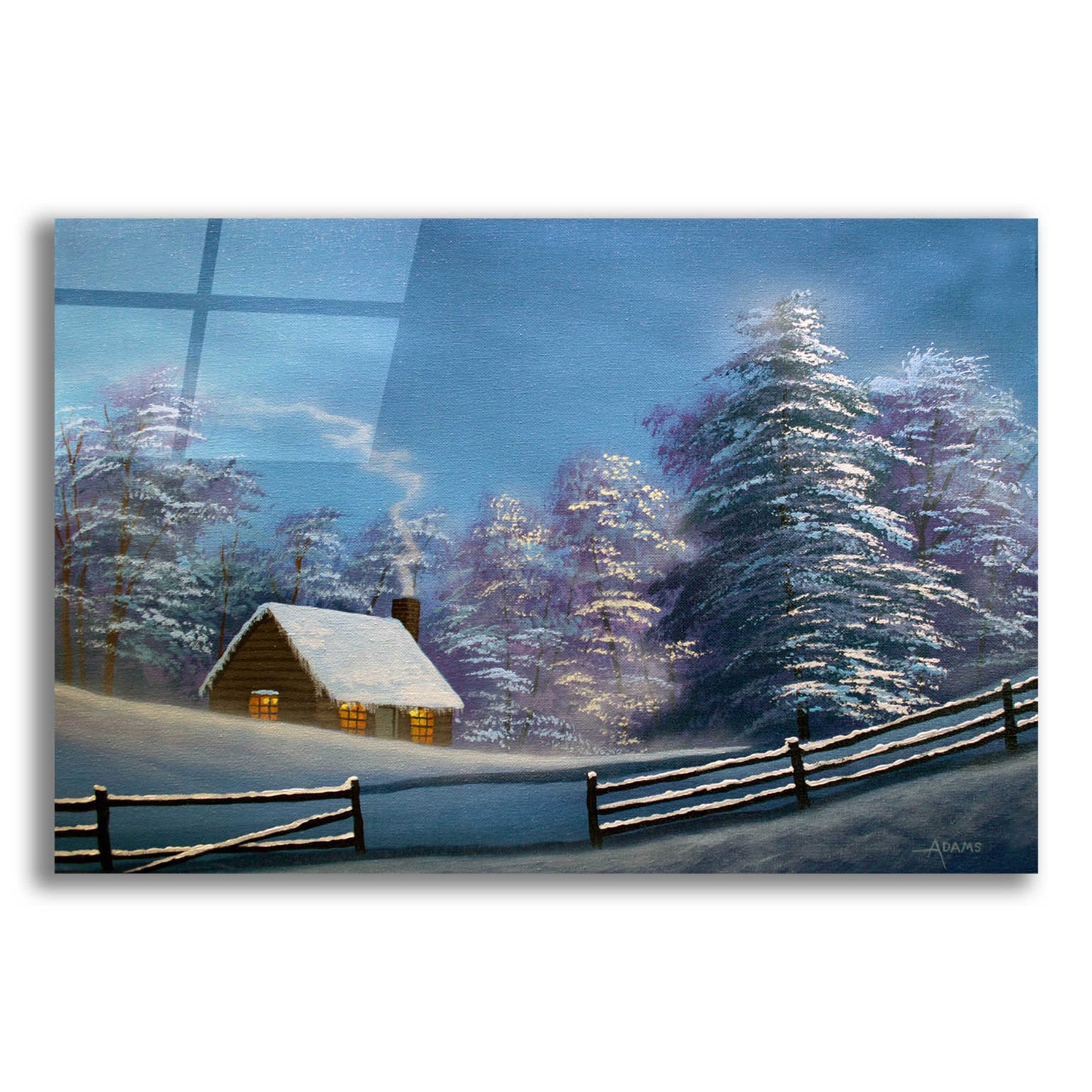 Epic Art 'Cozy Cabin' by Gary Adams, Acrylic Glass Wall Art