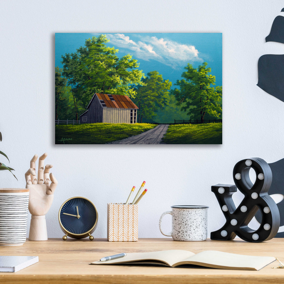 Epic Art 'Summer Day' by Gary Adams, Acrylic Glass Wall Art,16x12