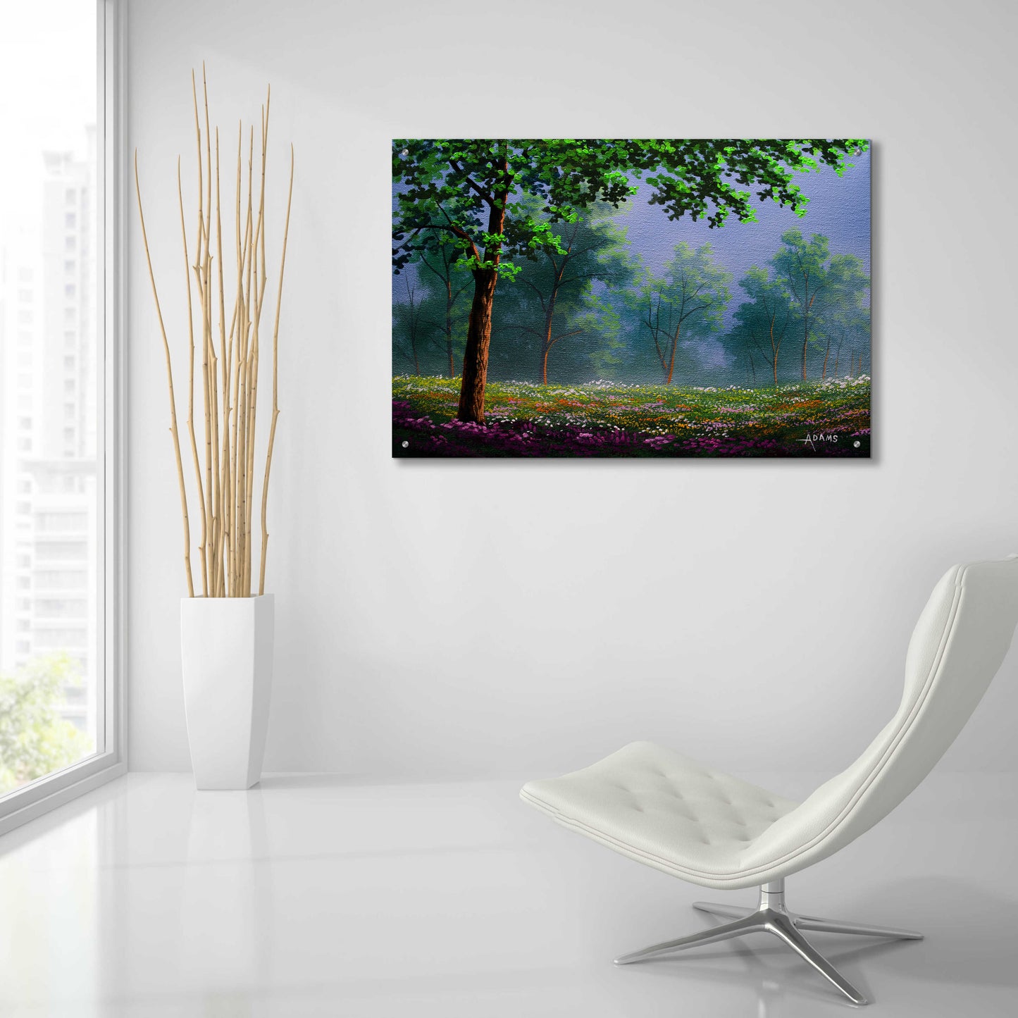 Epic Art 'Misty Morning' by Gary Adams, Acrylic Glass Wall Art,36x24