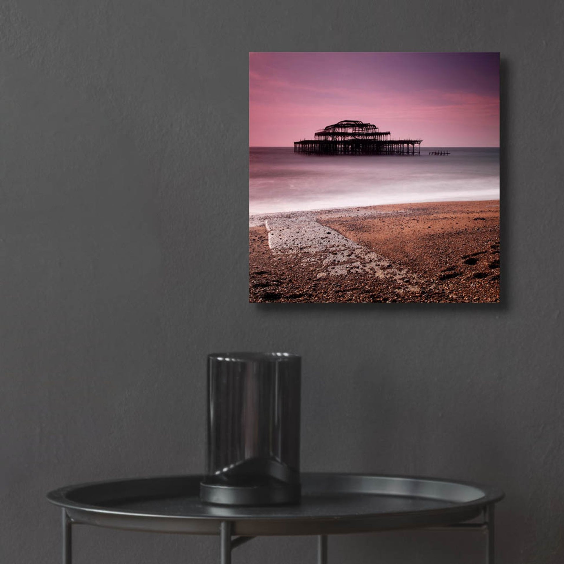 Epic Art 'Brighton Pier' by Nina Papiorek, Acrylic Glass Wall Art,12x12