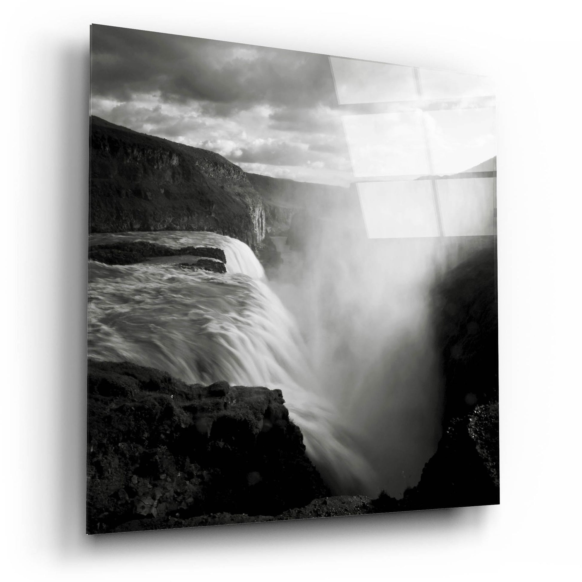 Epic Art 'Iceland Gullfoss' by Nina Papiorek, Acrylic Glass Wall Art,12x12