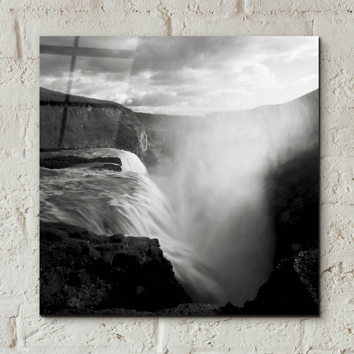 Epic Art 'Iceland Gullfoss' by Nina Papiorek, Acrylic Glass Wall Art,12x12