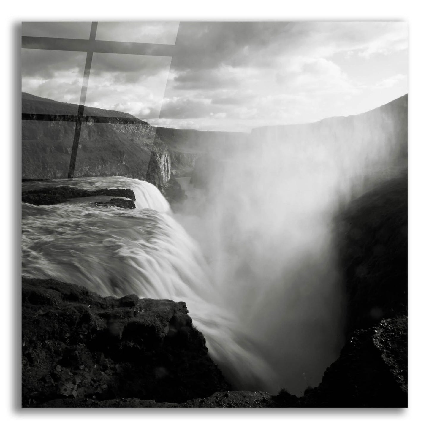 Epic Art 'Iceland Gullfoss' by Nina Papiorek, Acrylic Glass Wall Art,12x12