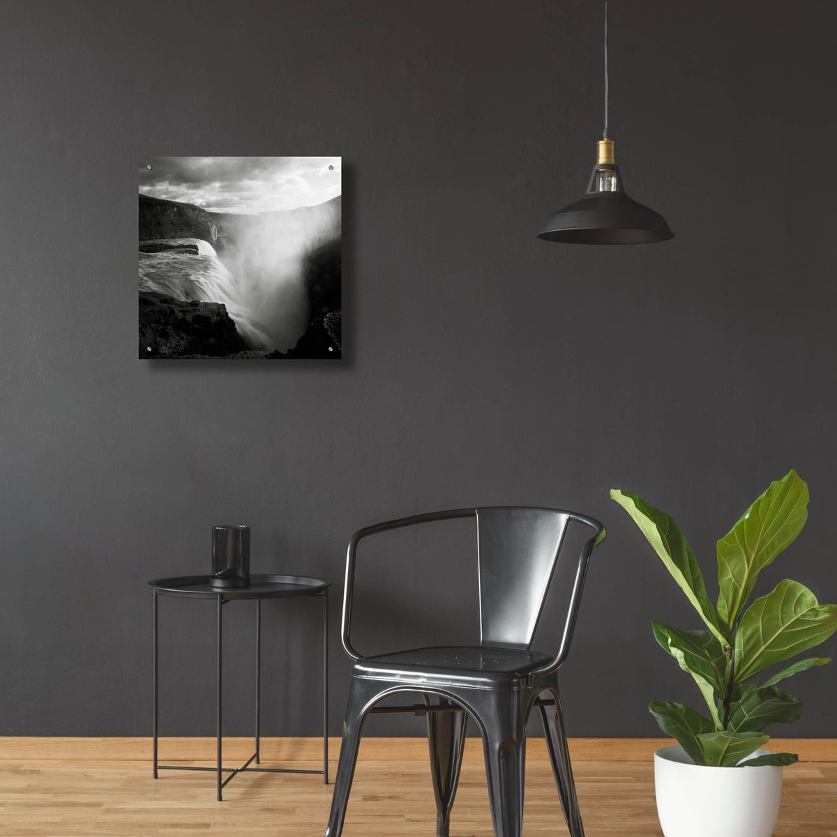 Epic Art 'Iceland Gullfoss' by Nina Papiorek, Acrylic Glass Wall Art,24x24