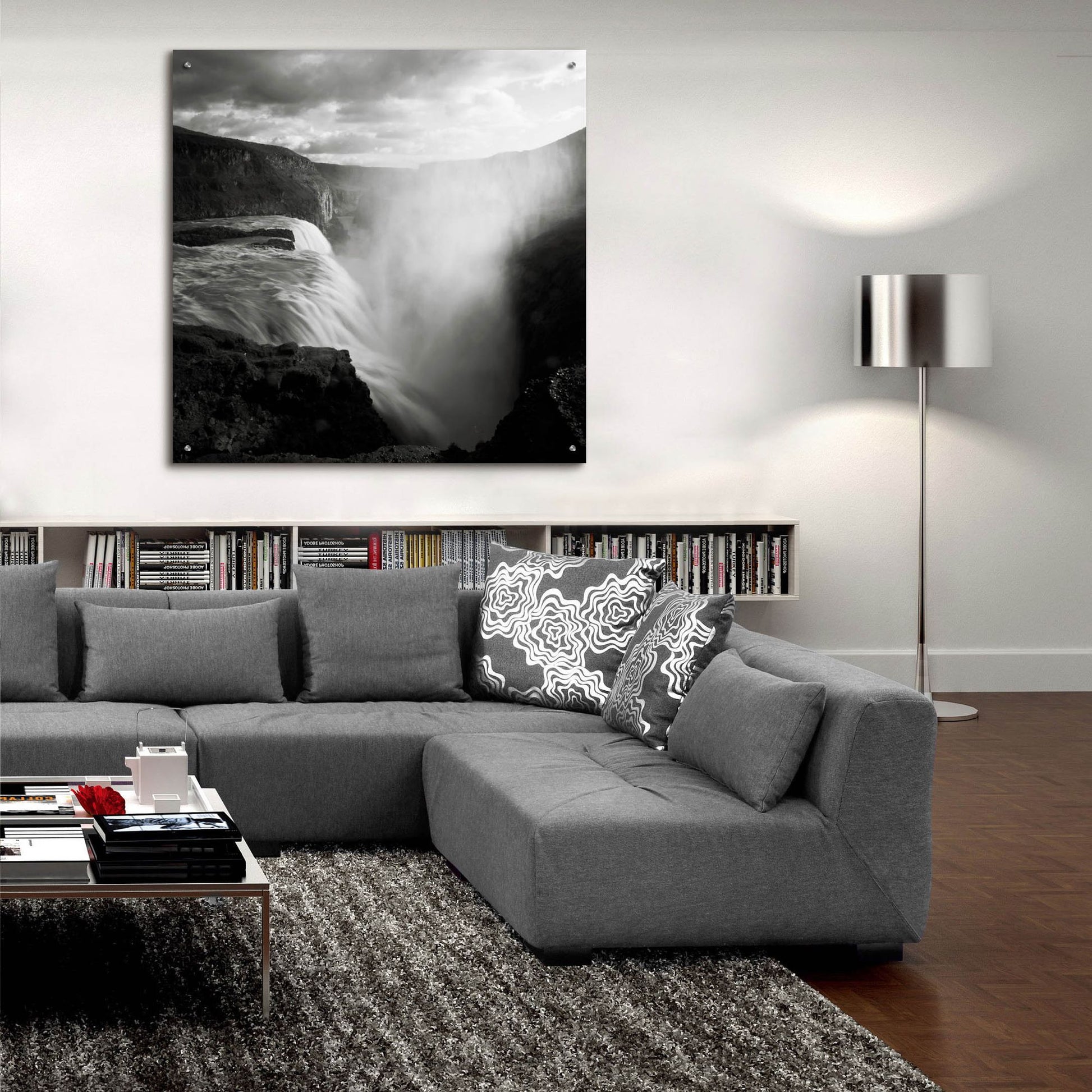 Epic Art 'Iceland Gullfoss' by Nina Papiorek, Acrylic Glass Wall Art,36x36