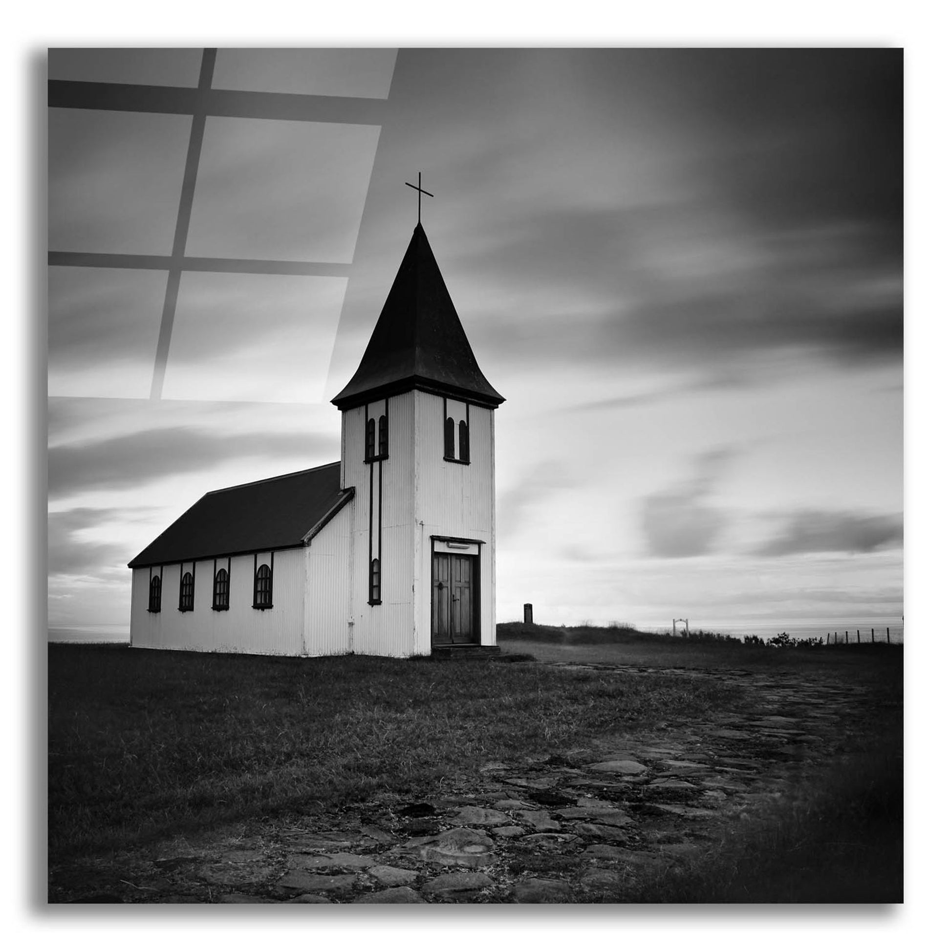 Epic Art 'Iceland Hellnar Church' by Nina Papiorek, Acrylic Glass Wall Art,12x12