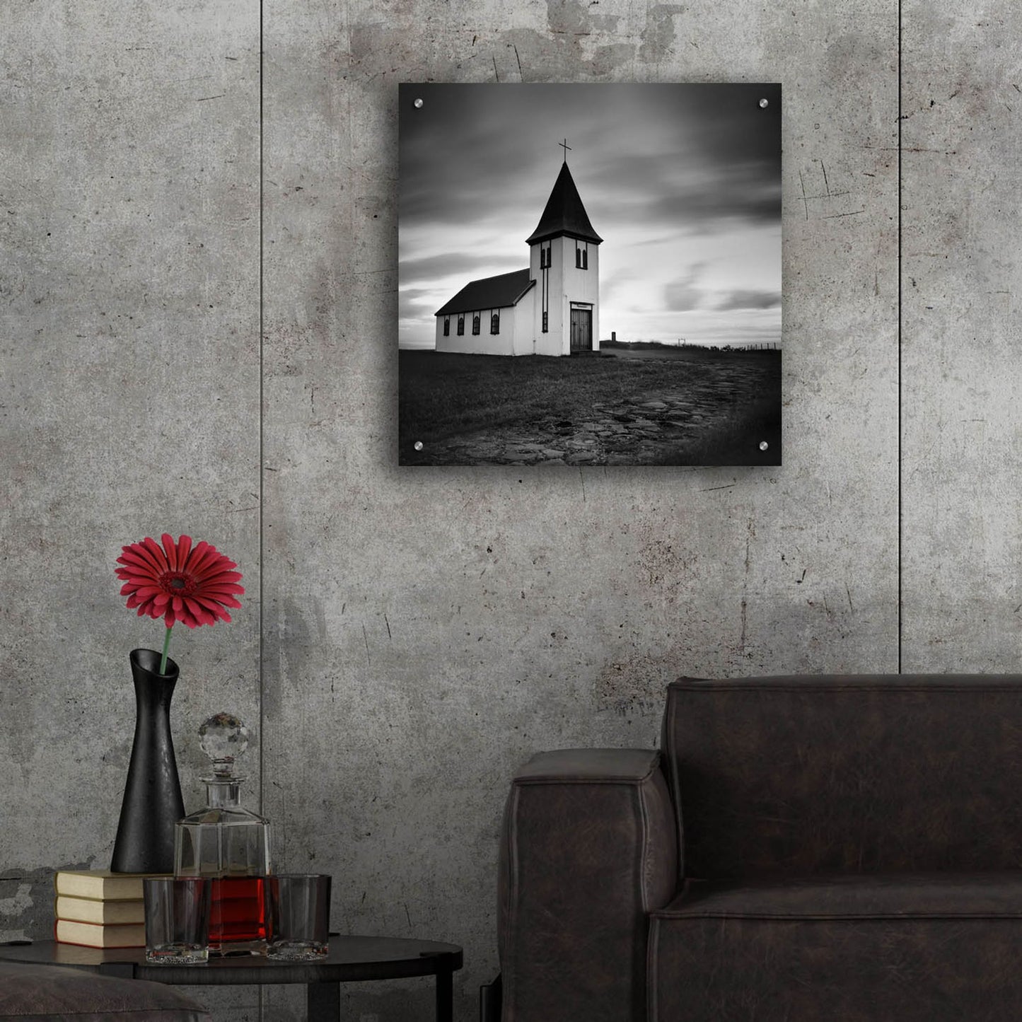 Epic Art 'Iceland Hellnar Church' by Nina Papiorek, Acrylic Glass Wall Art,24x24