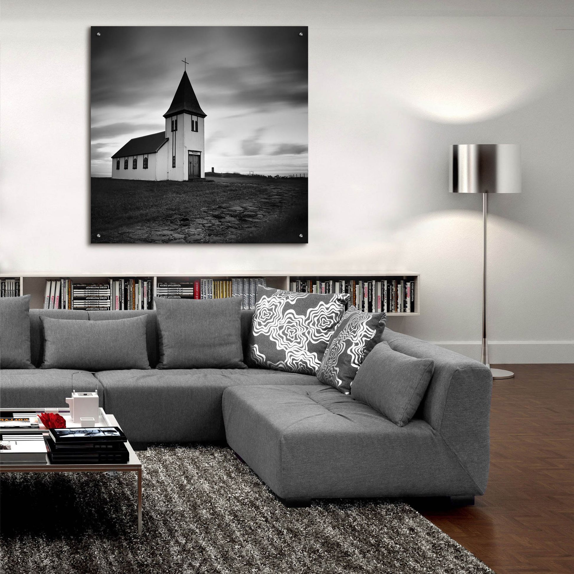 Epic Art 'Iceland Hellnar Church' by Nina Papiorek, Acrylic Glass Wall Art,36x36