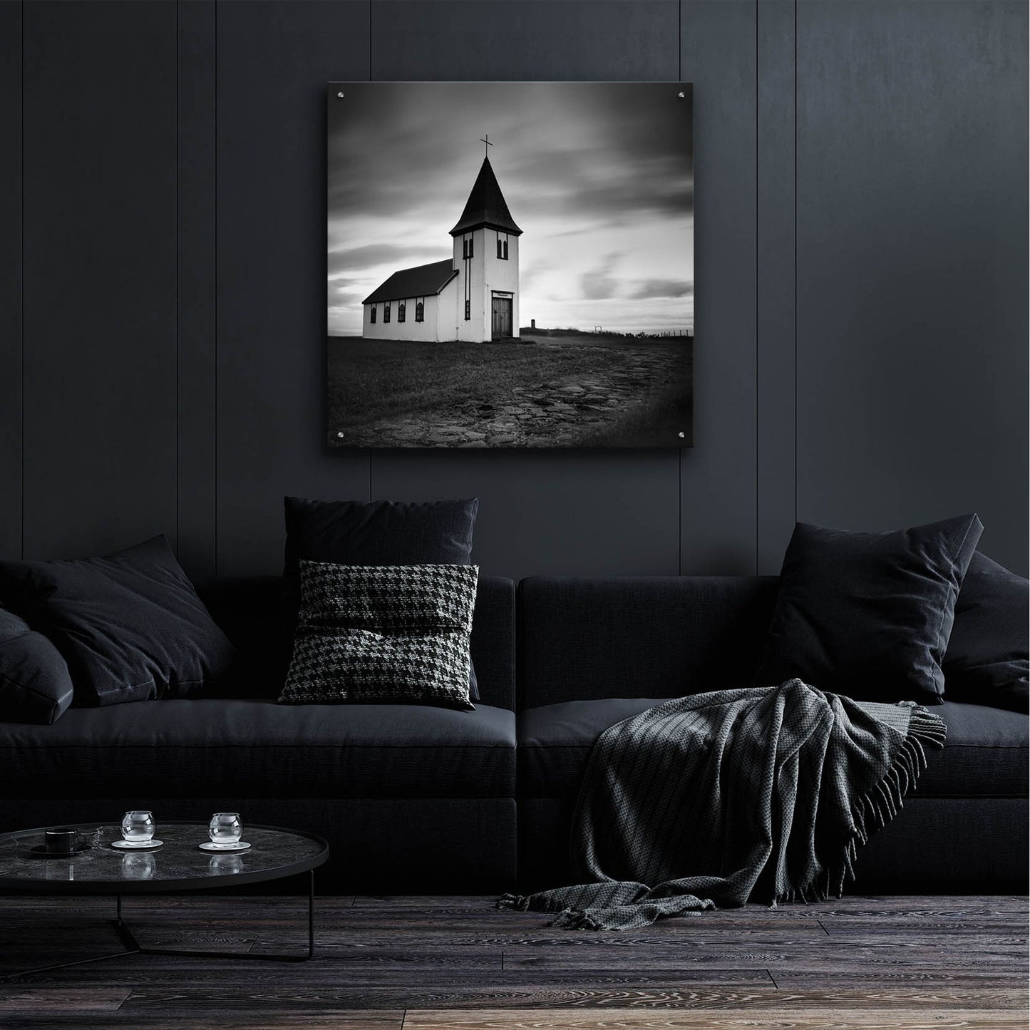 Epic Art 'Iceland Hellnar Church' by Nina Papiorek, Acrylic Glass Wall Art,36x36