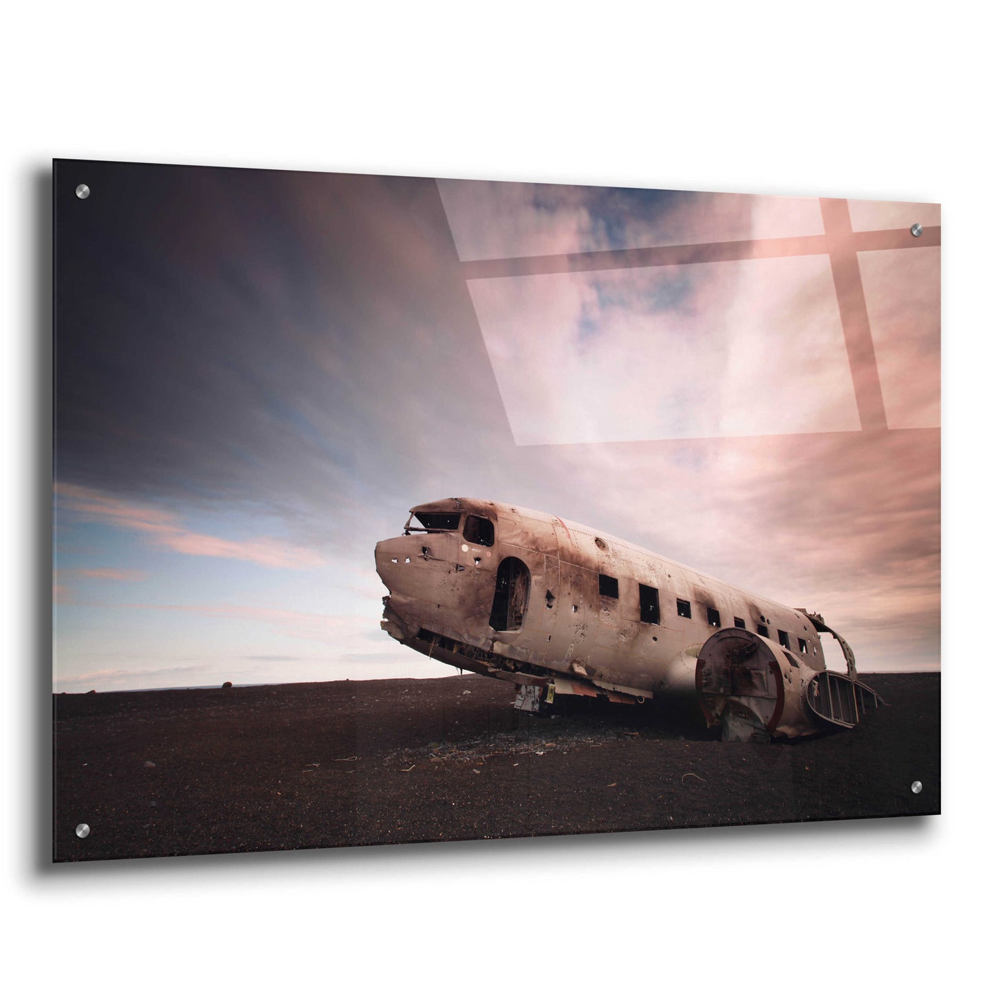 Epic Art 'Iceland Plane Wreck' by Nina Papiorek, Acrylic Glass Wall Art,36x24