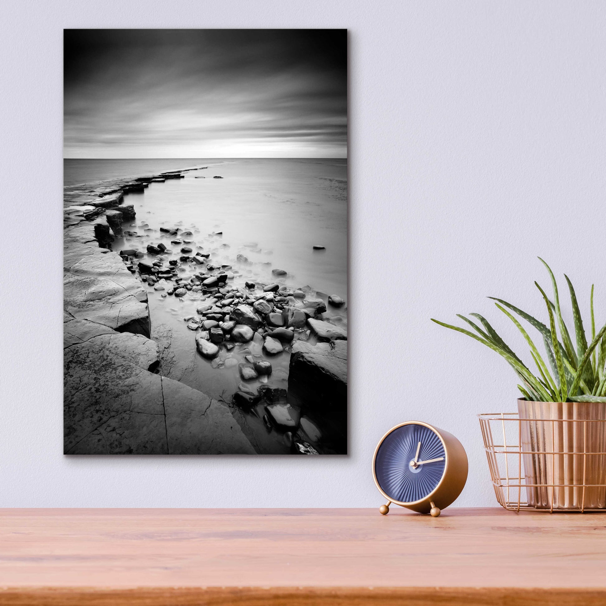 Epic Art 'Kimmeridge Bay' by Nina Papiorek, Acrylic Glass Wall Art,12x16