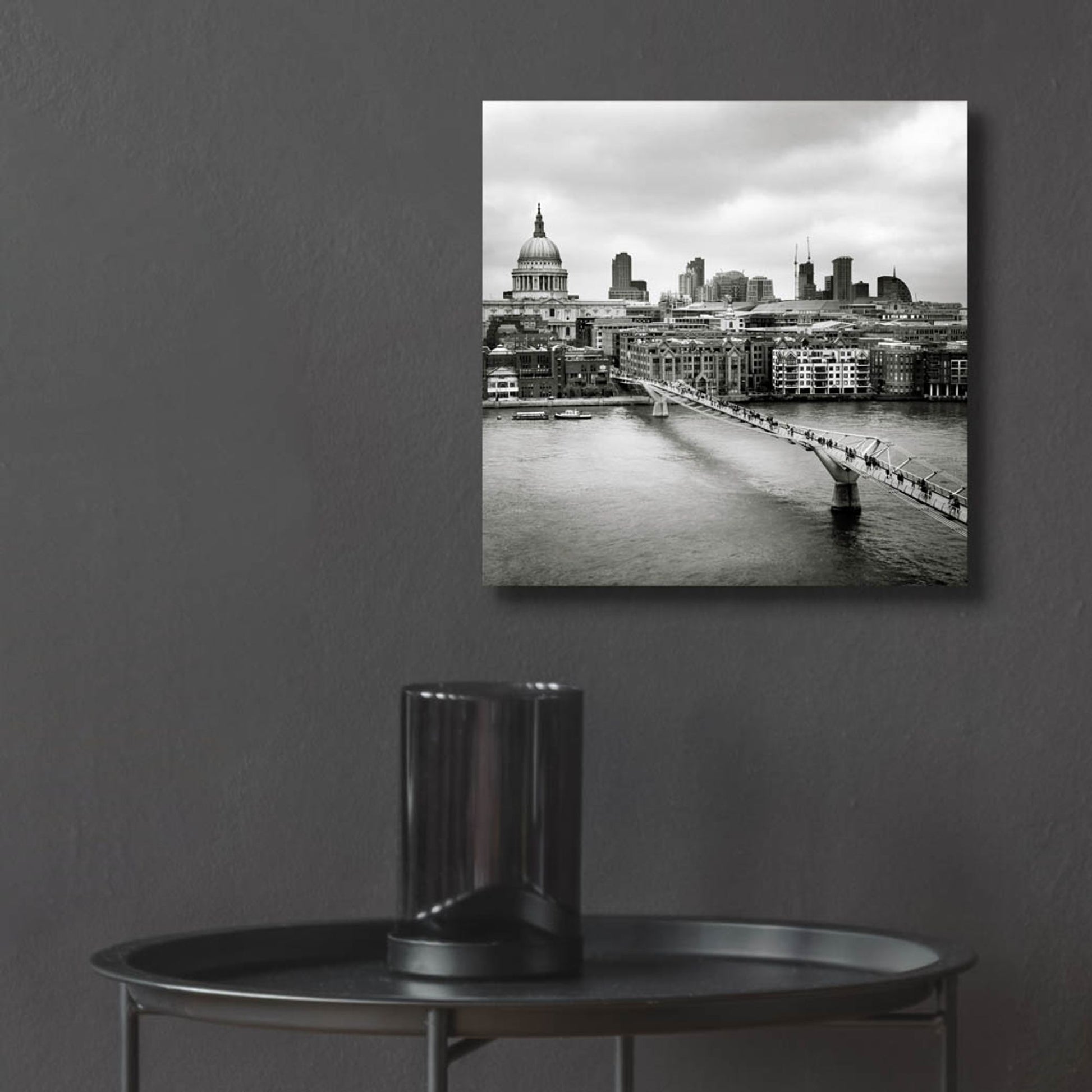 Epic Art 'London Millenium Bridge' by Nina Papiorek, Acrylic Glass Wall Art,12x12