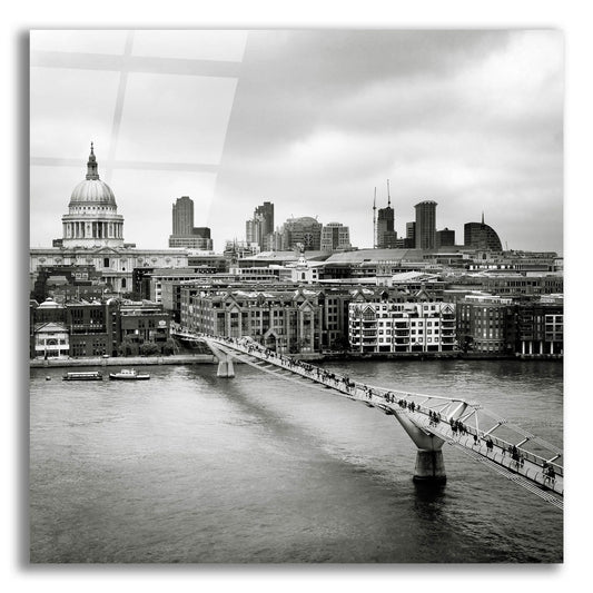 Epic Art 'London Millenium Bridge' by Nina Papiorek, Acrylic Glass Wall Art