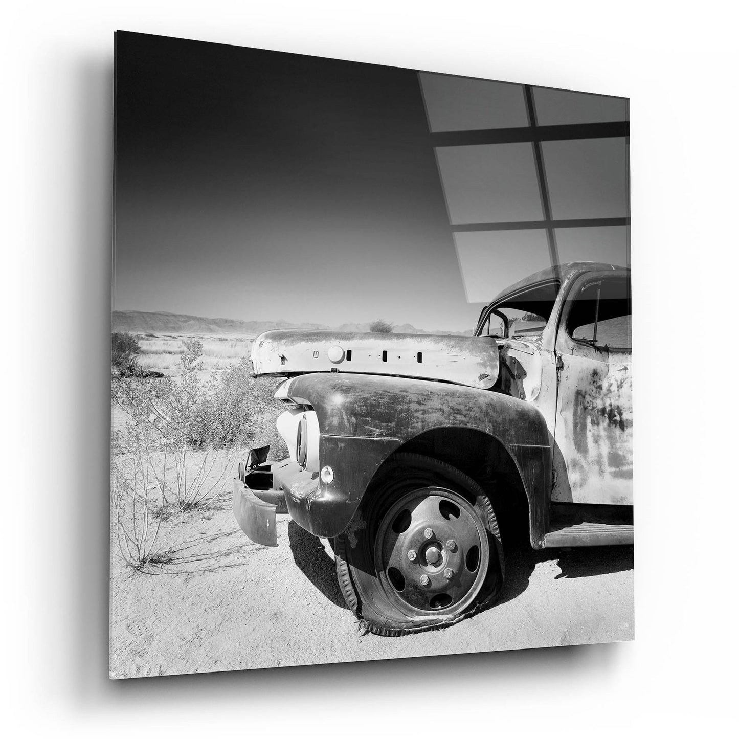 Epic Art 'Namibia Rotten Car' by Nina Papiorek, Acrylic Glass Wall Art,12x12