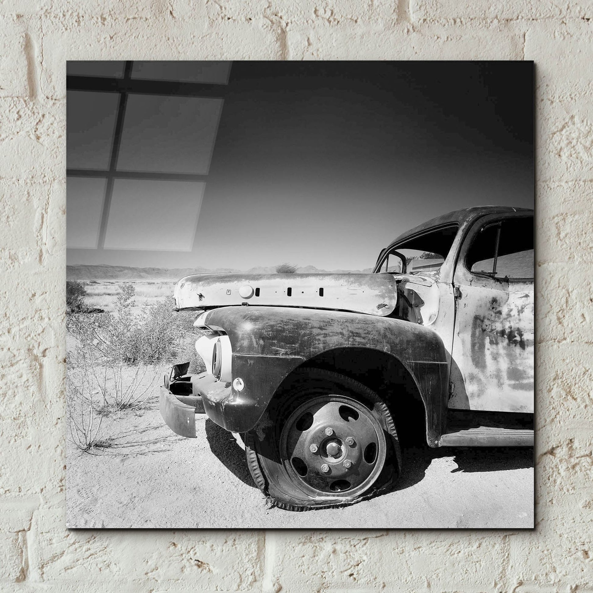 Epic Art 'Namibia Rotten Car' by Nina Papiorek, Acrylic Glass Wall Art,12x12